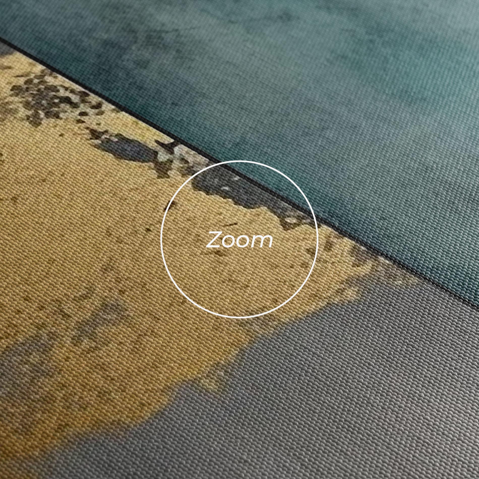 Картина на платно Green Colors With Gold mockup 3