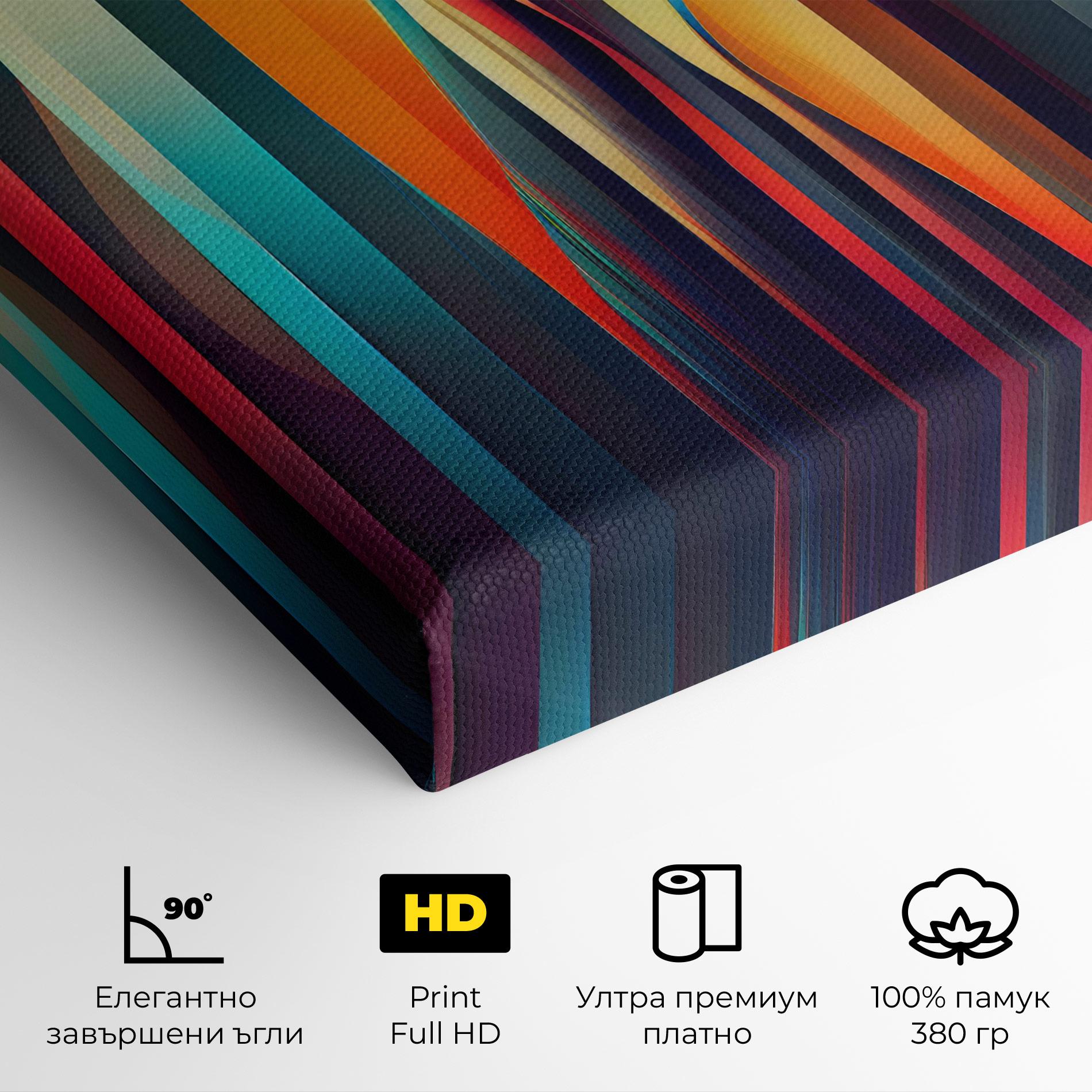 Картина на платно Colorful Geometric Background mockup 4