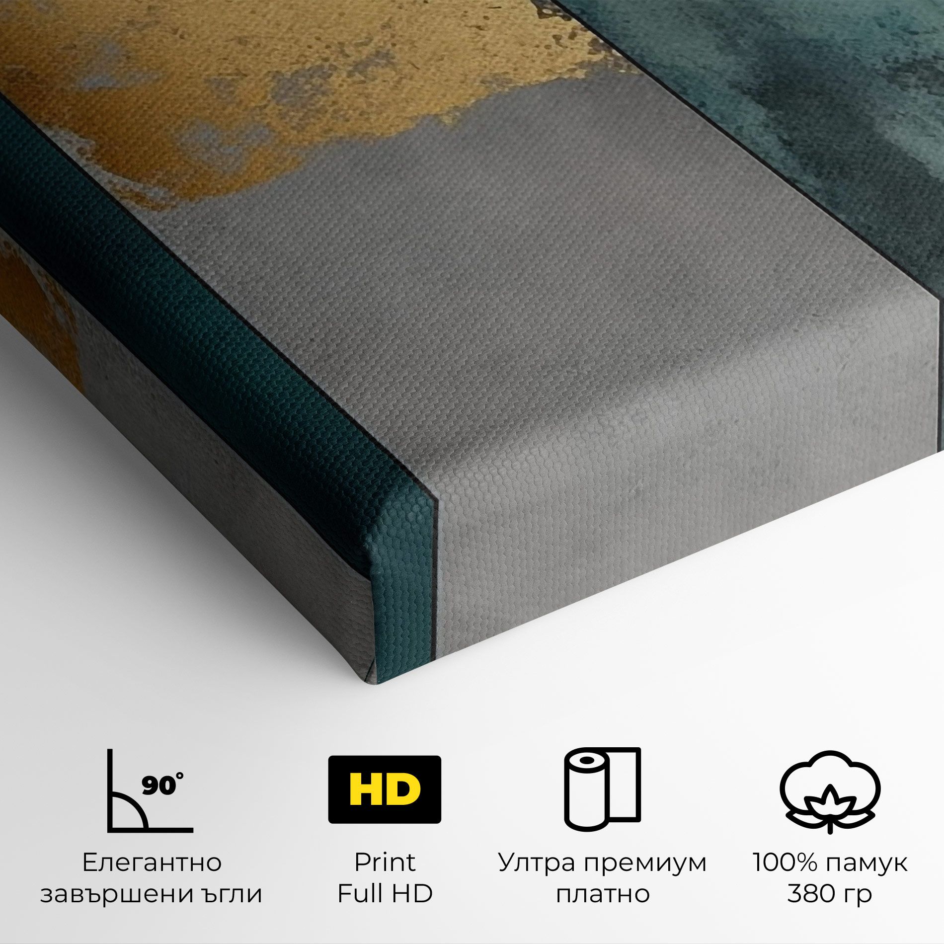 Green Colors With Gold mockup 4