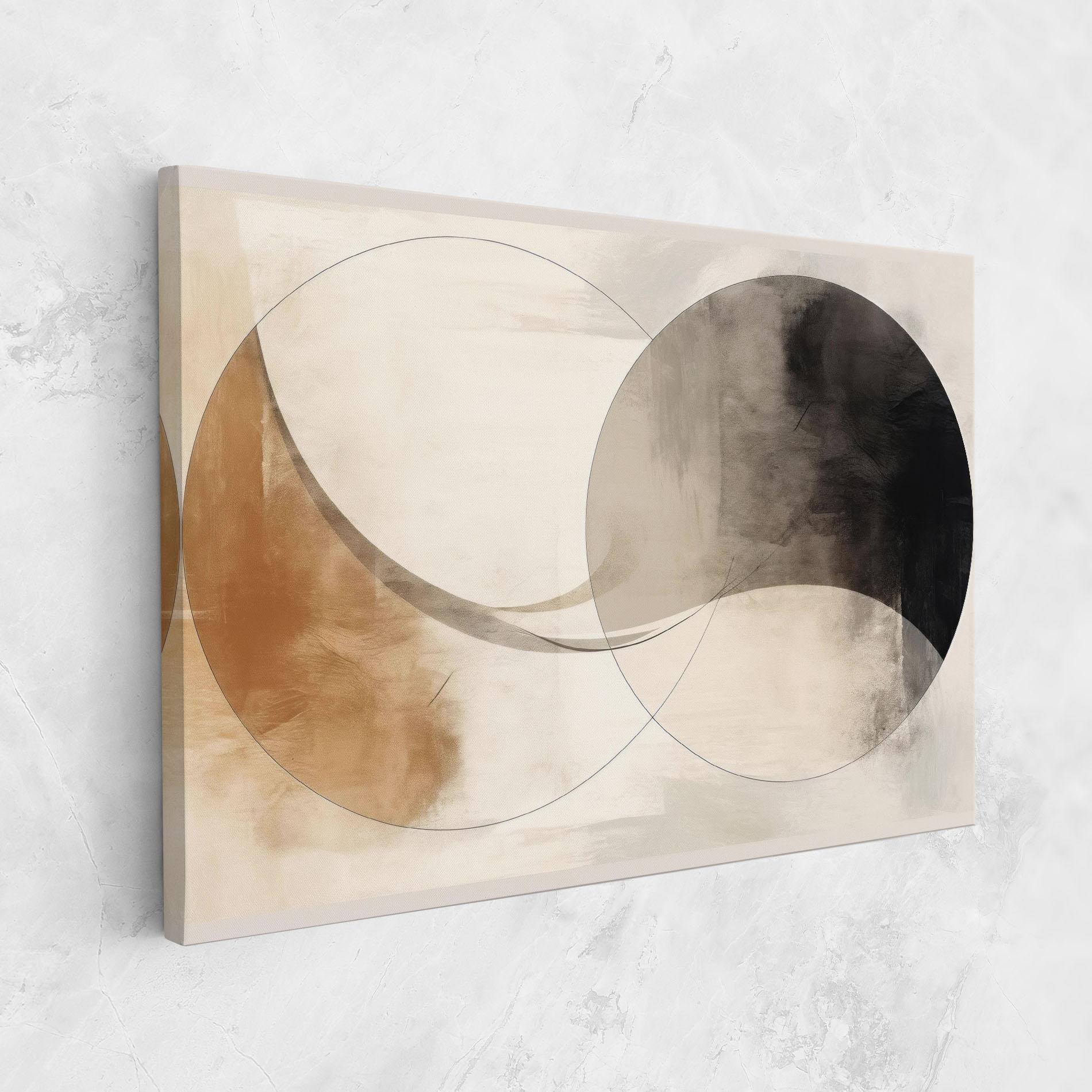 Картина на платно Abstract Circle Painting mockup 1