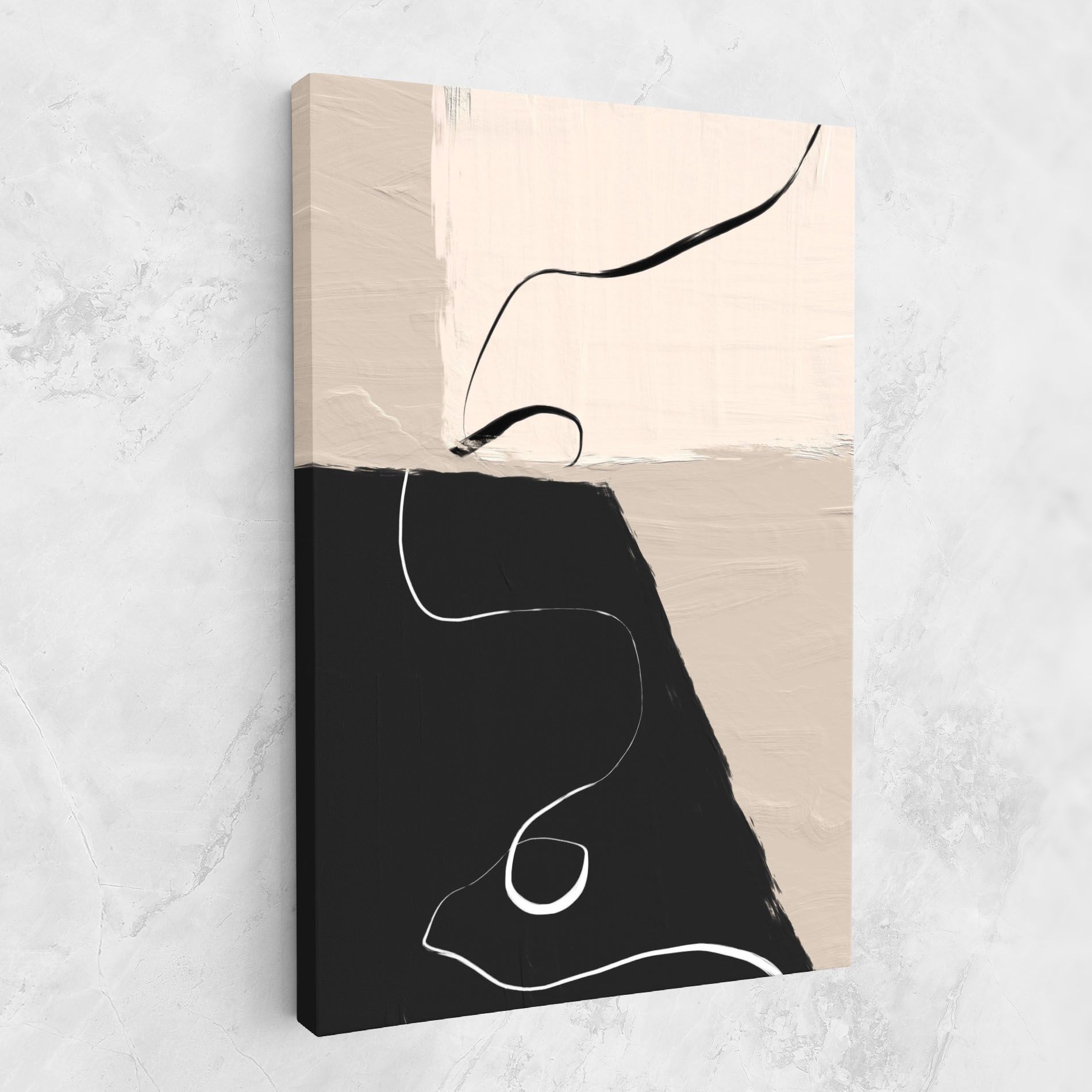 Black Brushstrokes mockup 1