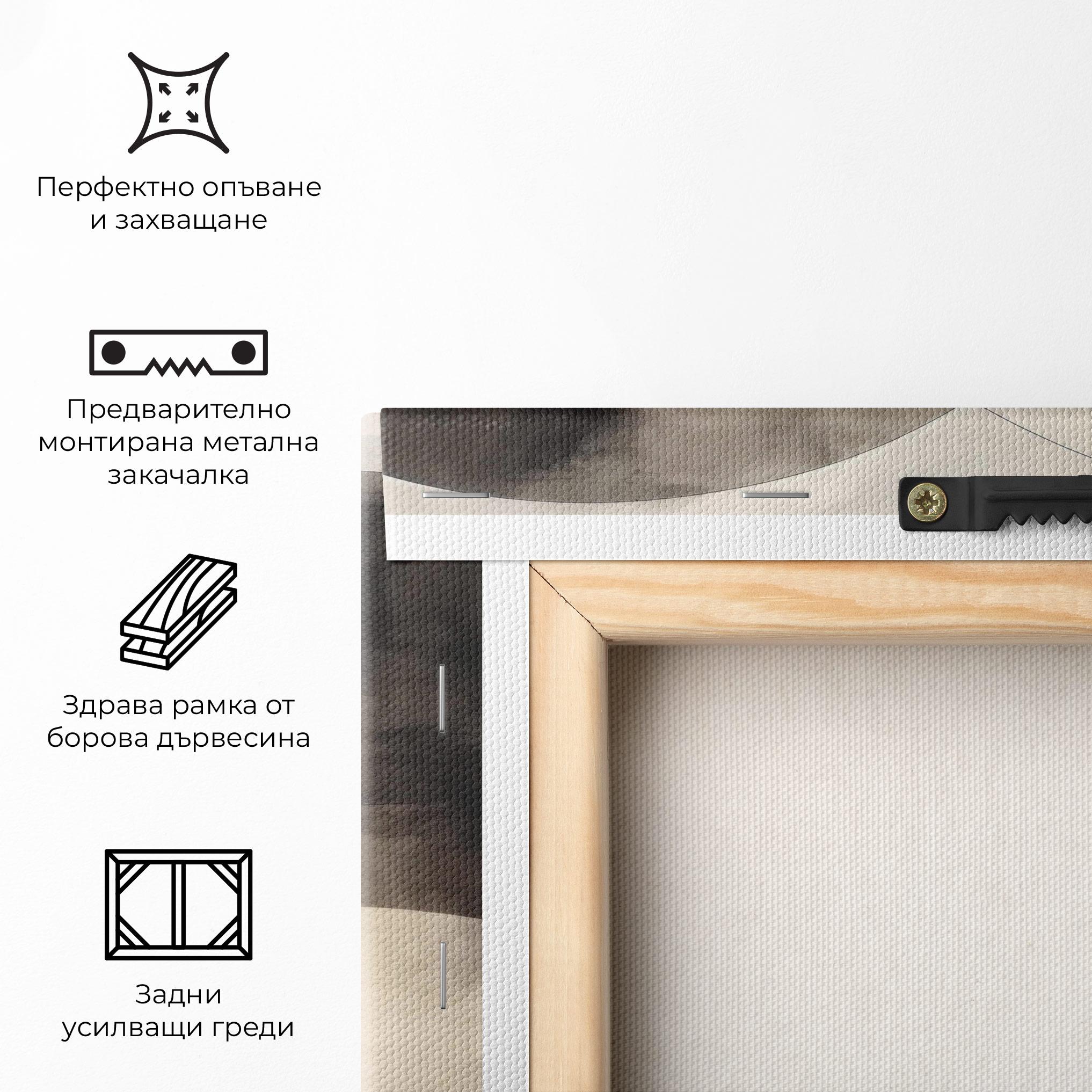 Картина на платно Abstract Circle Painting mockup 5