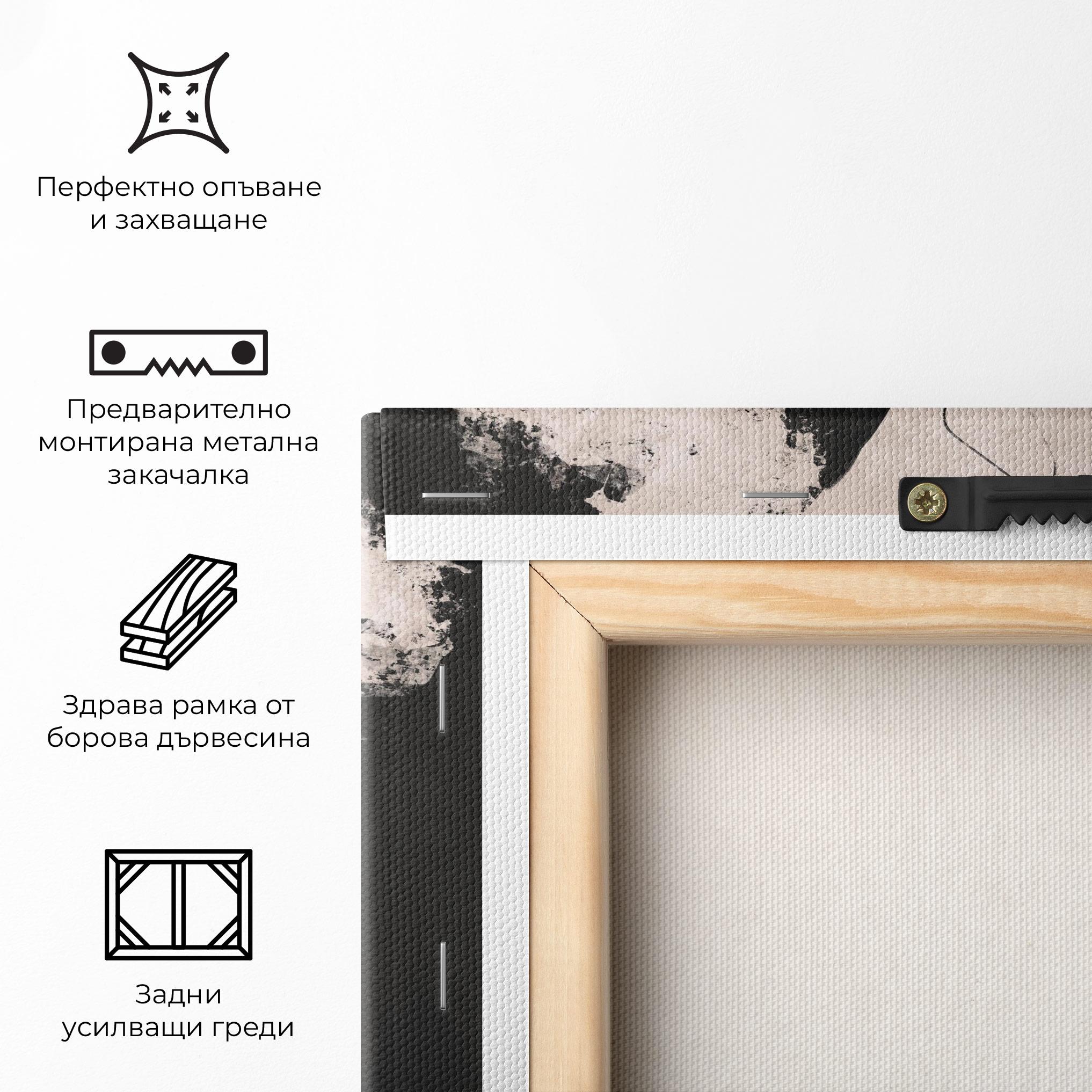 Картина на платно Modern Brushstrokes mockup 5