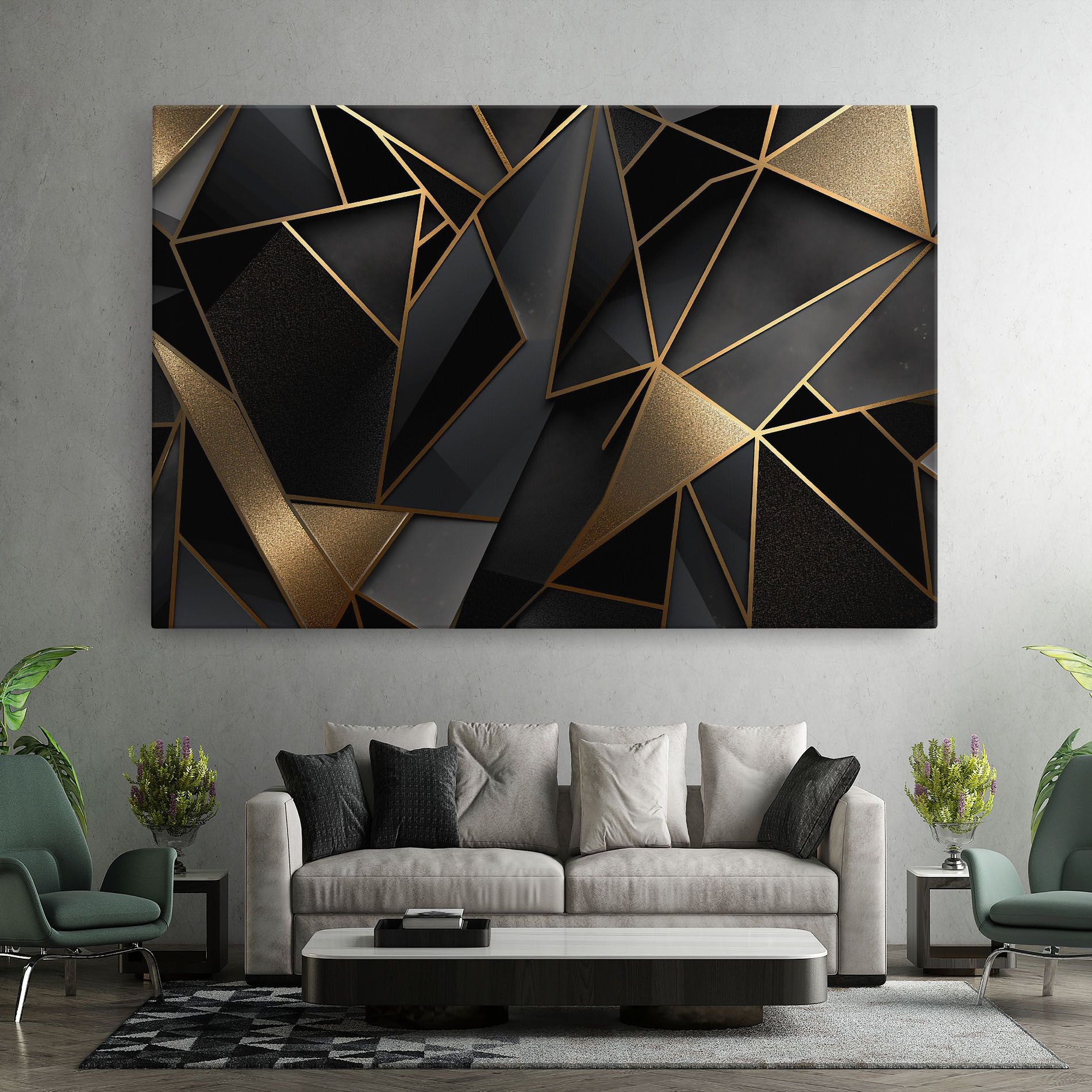 Abstract Golden Art mockup 7