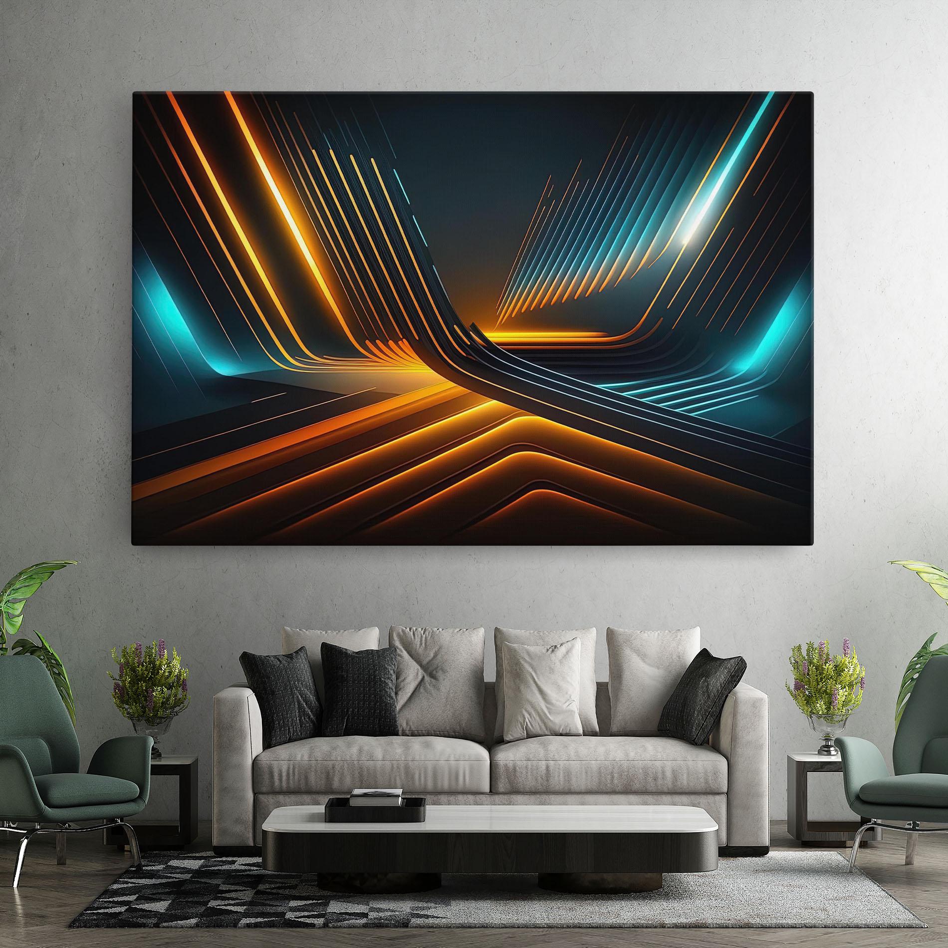 Картина на платно Futuristic Background mockup 7