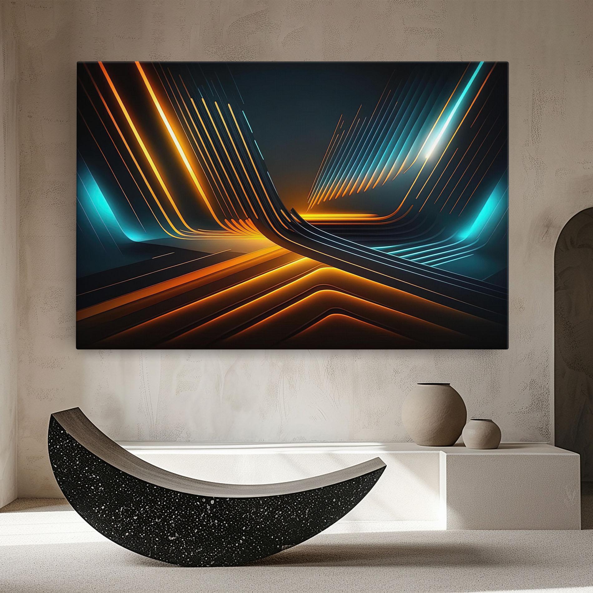 Картина на платно Futuristic Background mockup 8