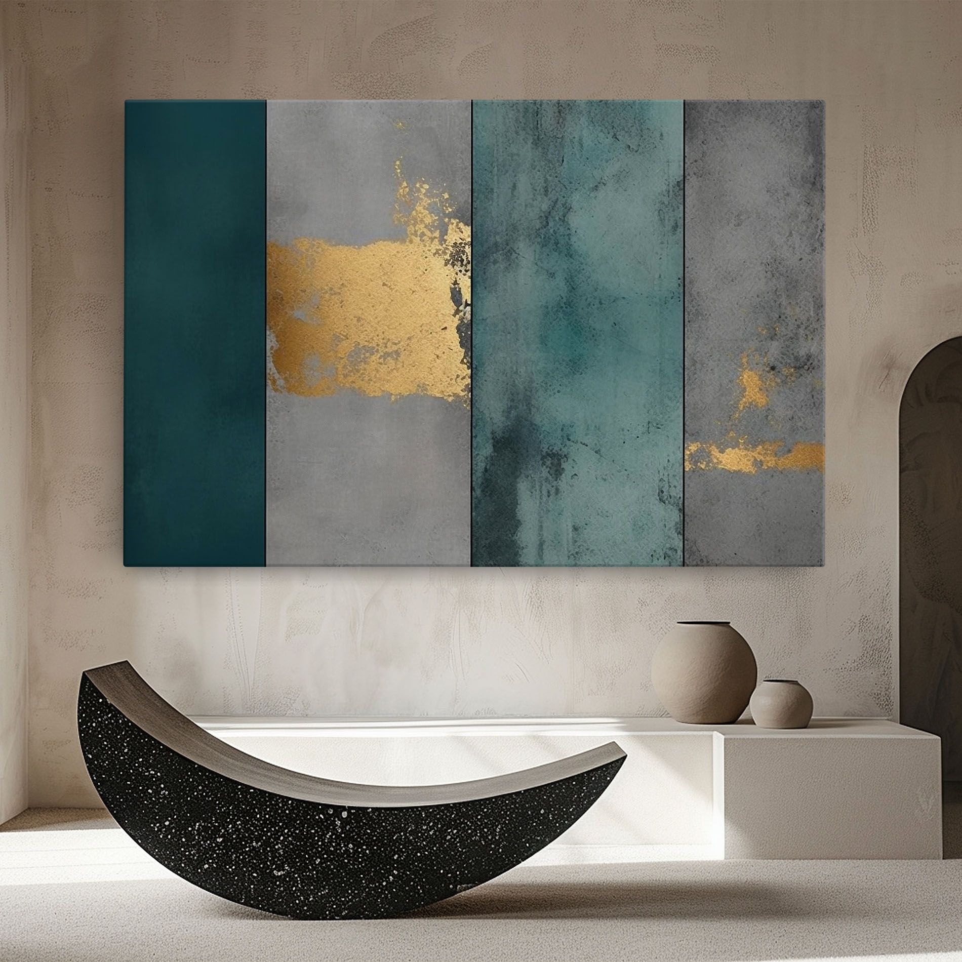 Green Colors With Gold mockup 8