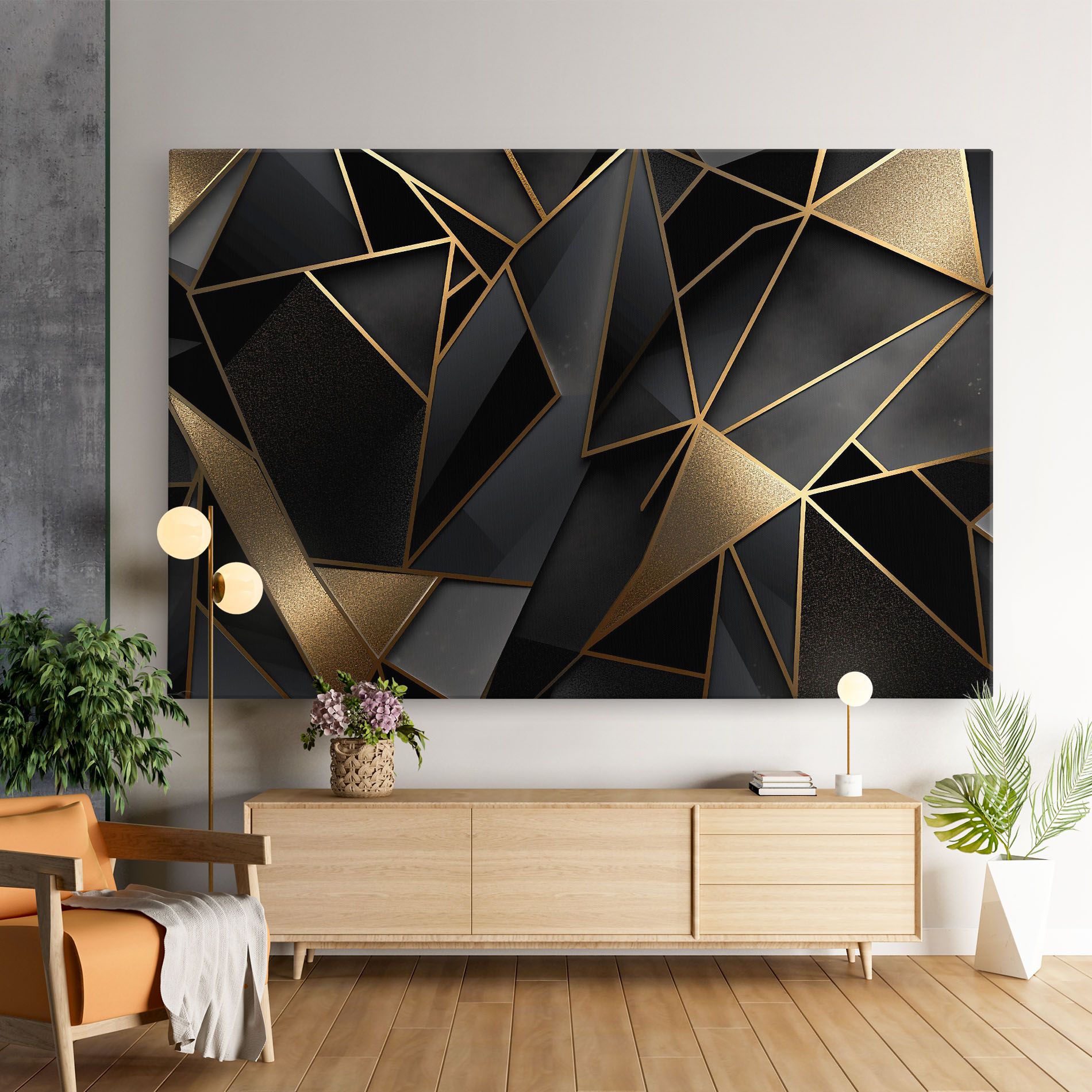 Abstract Golden Art mockup 9
