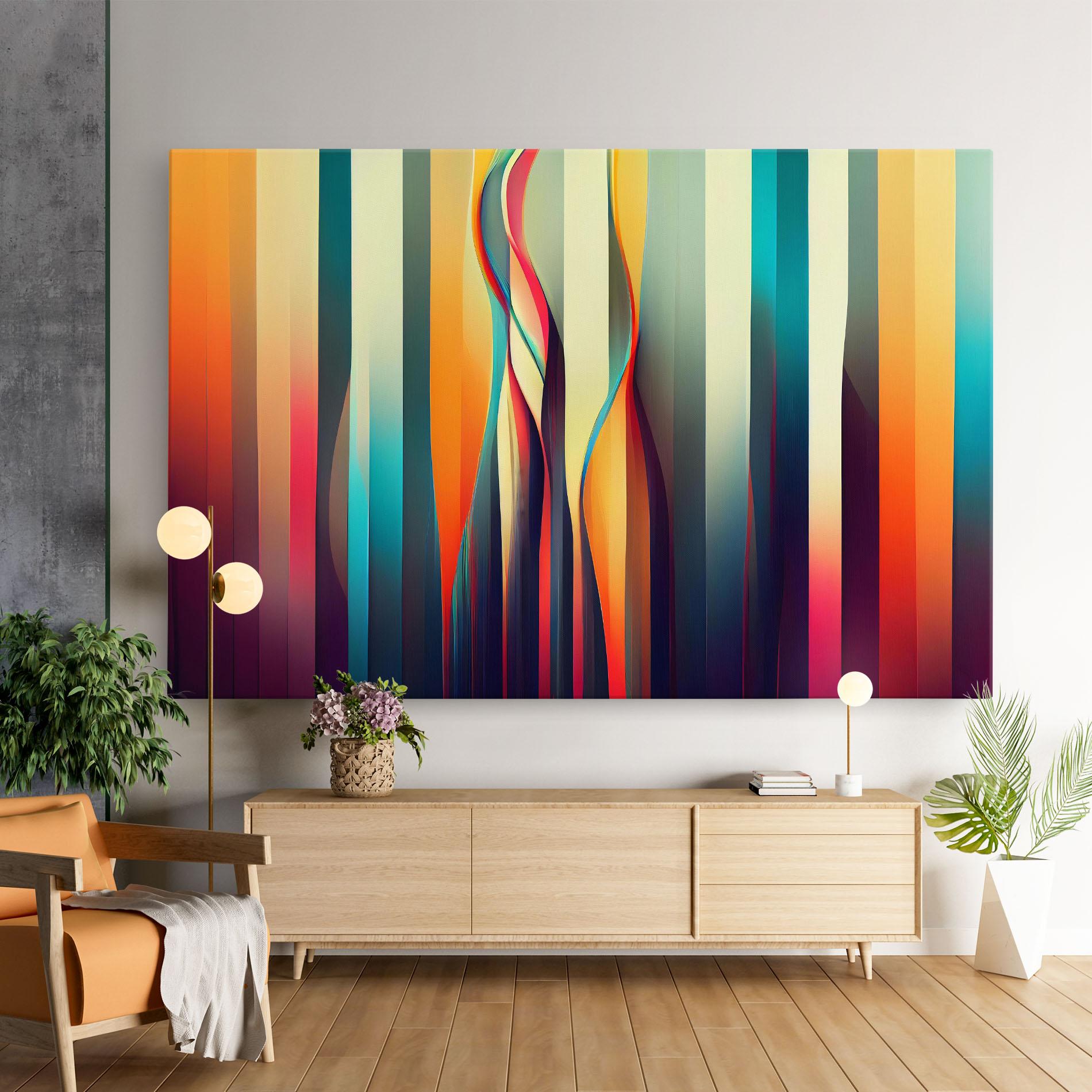 Картина на платно Colorful Geometric Background mockup 9