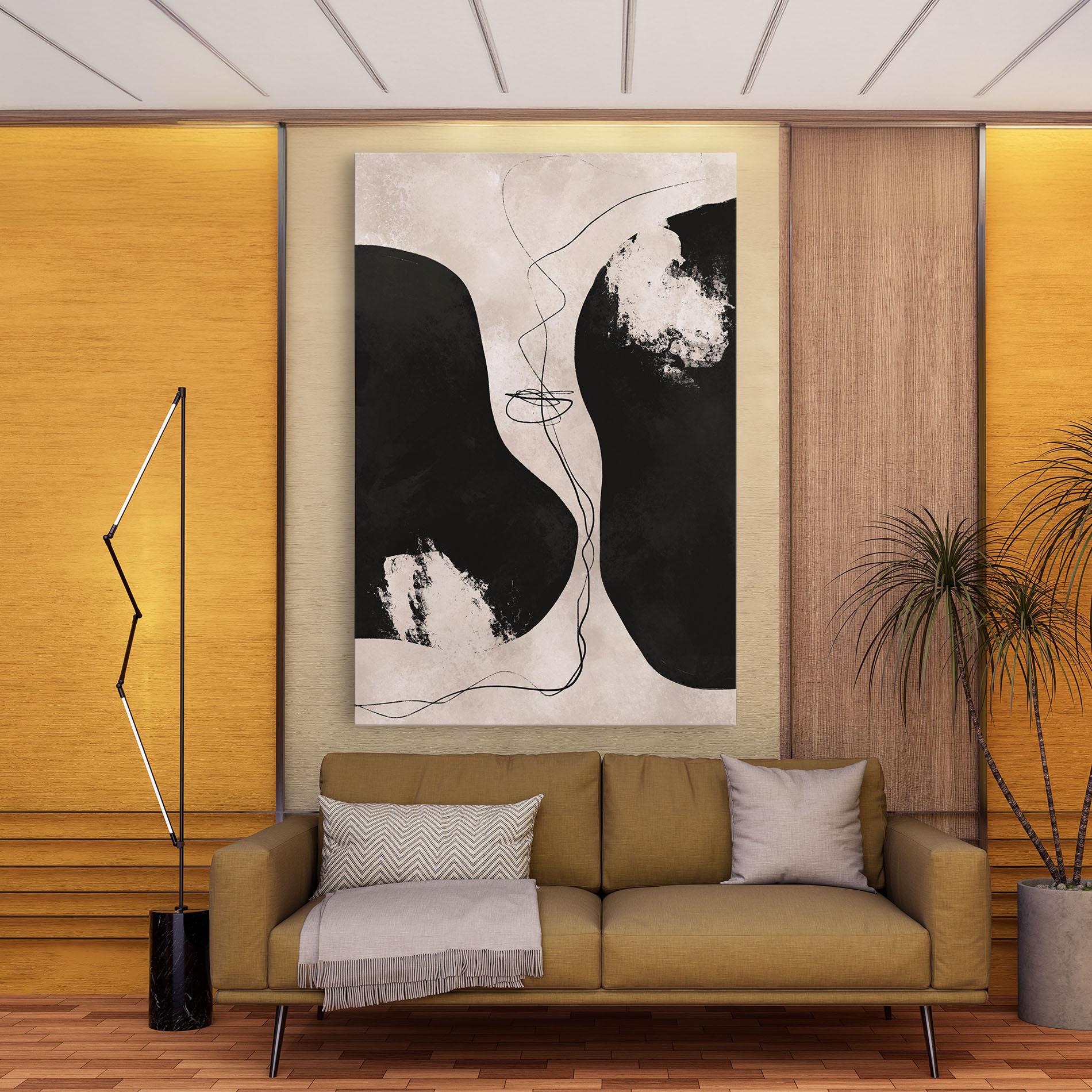 Картина на платно Modern Brushstrokes mockup 9