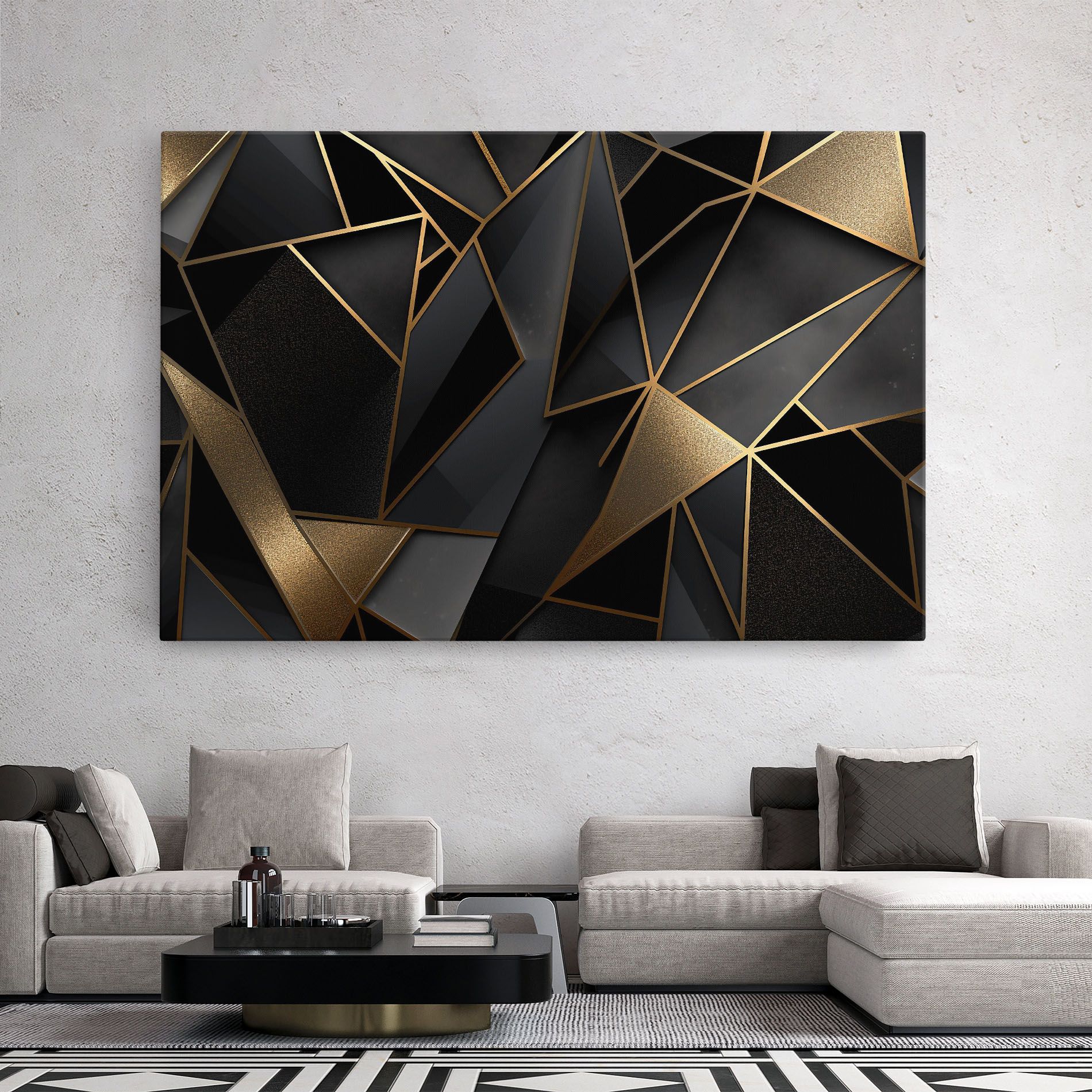 Abstract Golden Art mockup 2