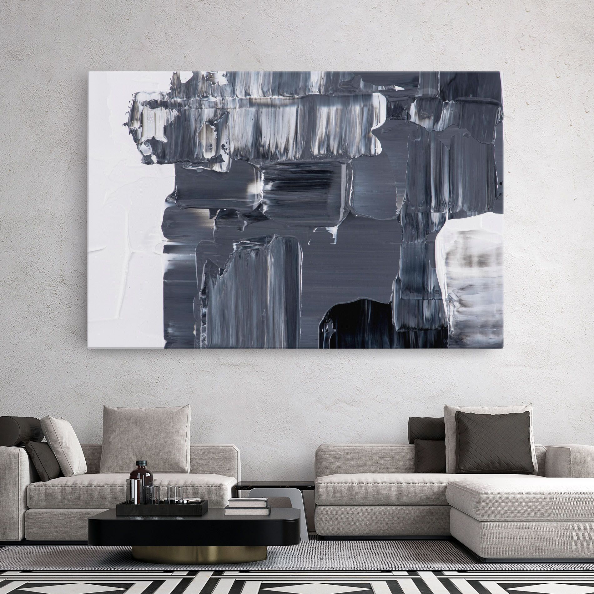 Black Acrylic Painting mockup 2