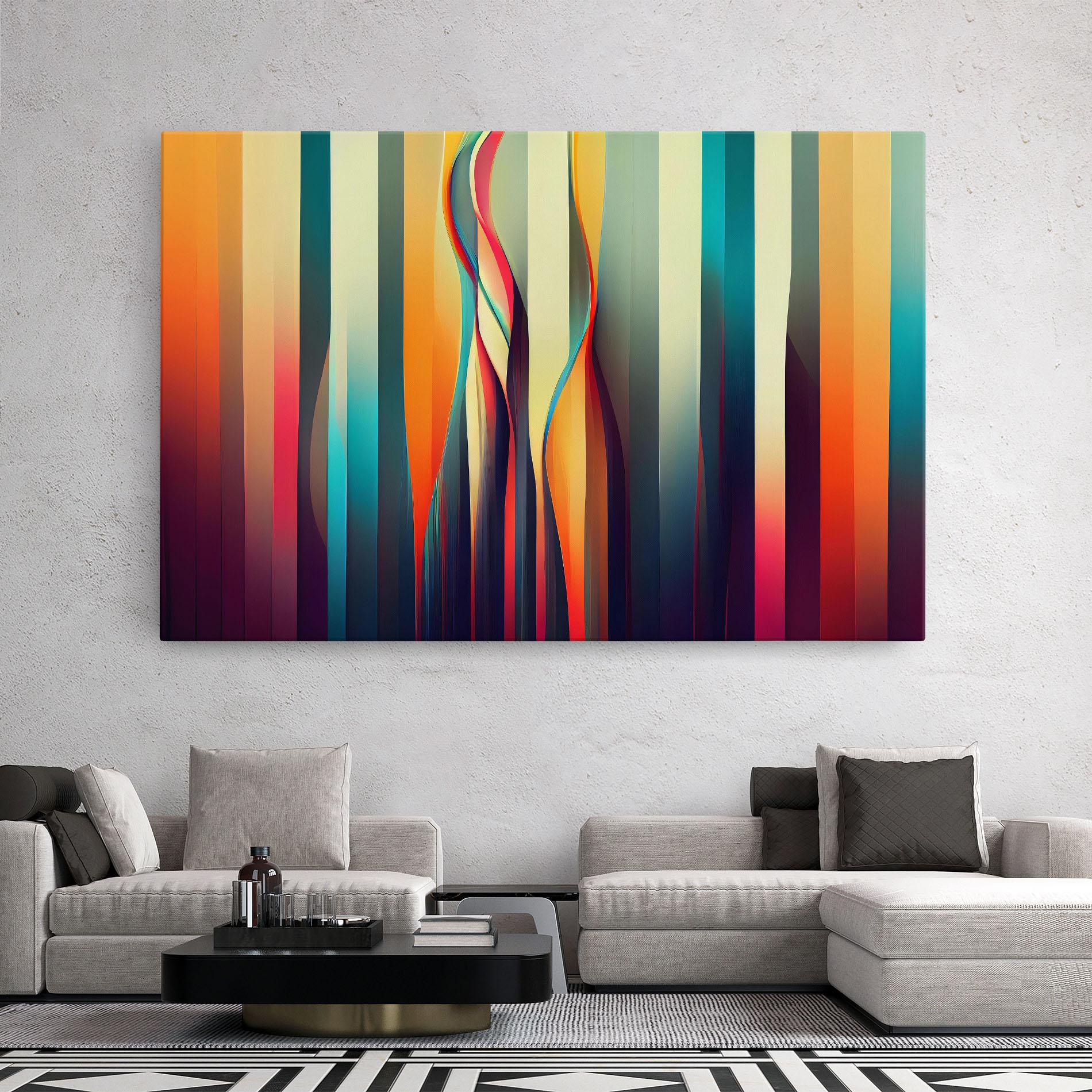 Картина на платно Colorful Geometric Background mockup 2