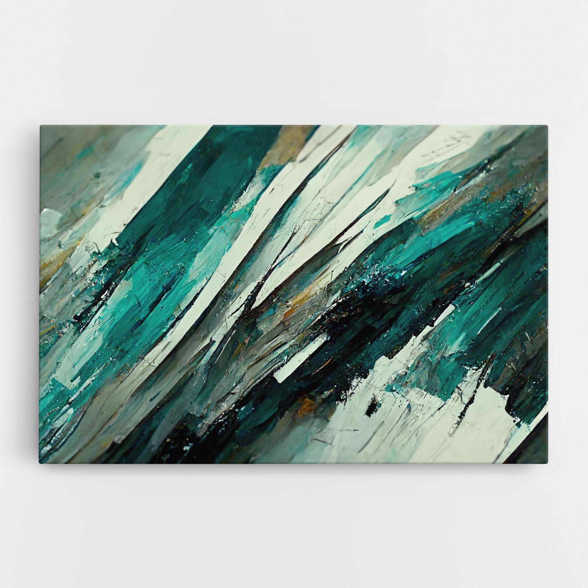 Картина на платно Abstract Green Artwork mockup 0