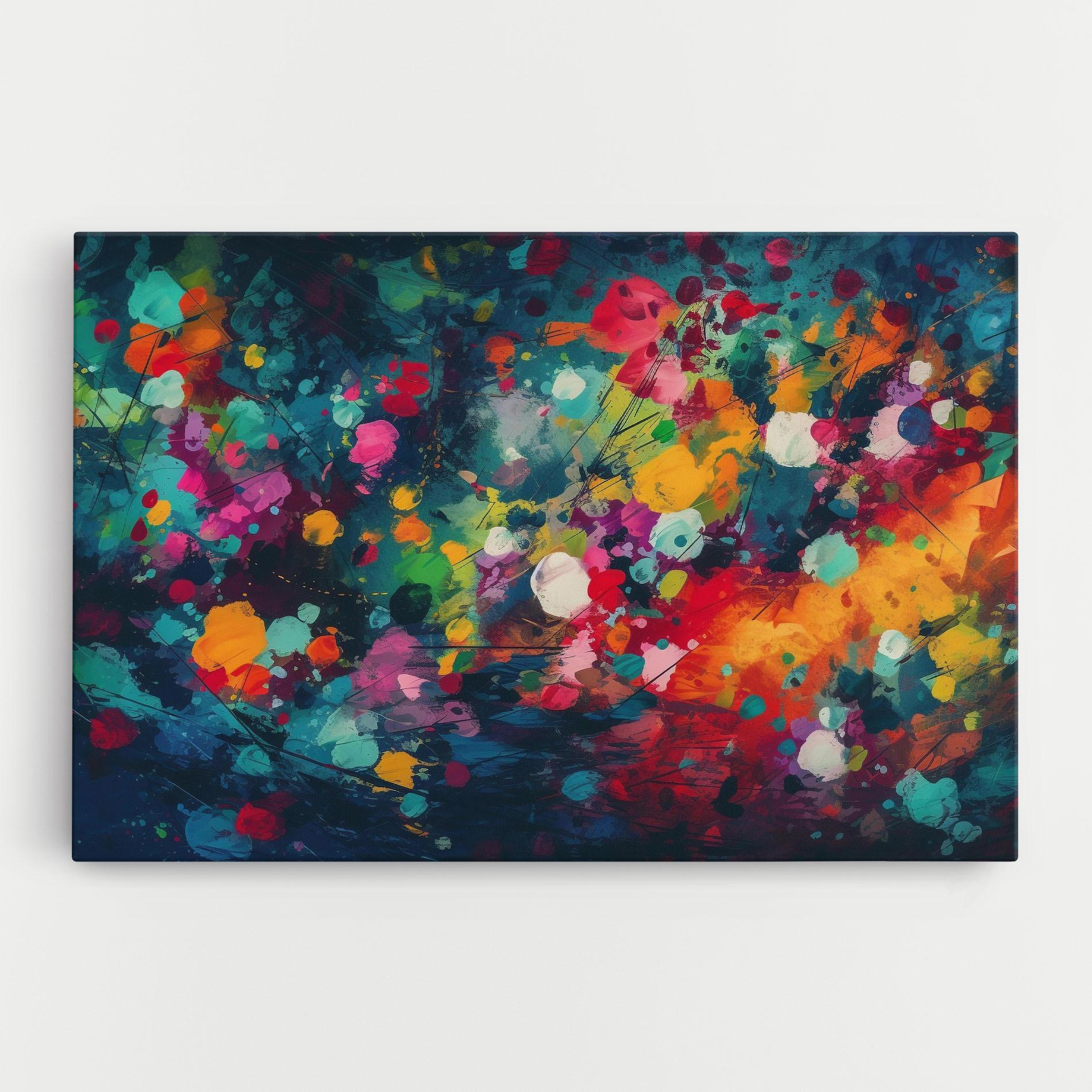 Картина на платно Colors Blue Background mockup 0