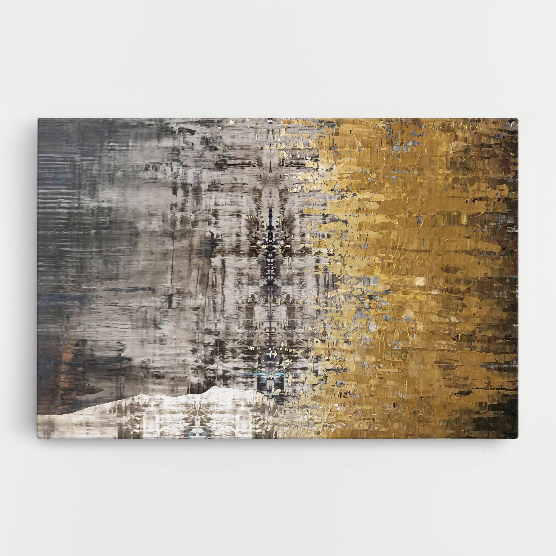 Картина на платно Gold Oil Paint mockup 0