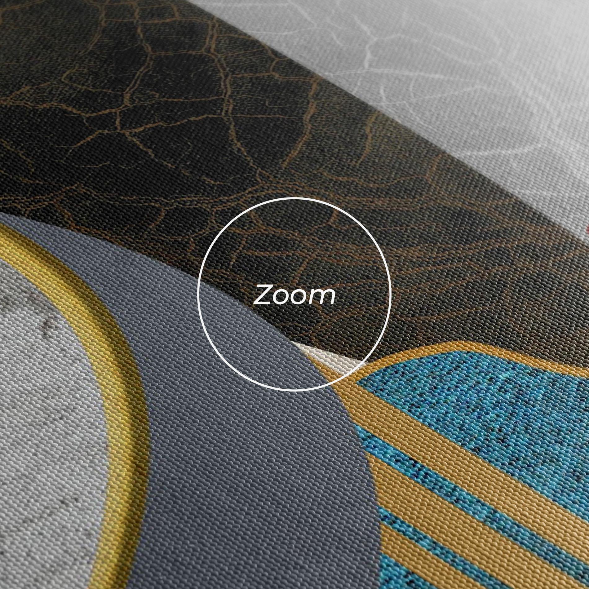 Картина на платно Abstract Blue Face mockup 3