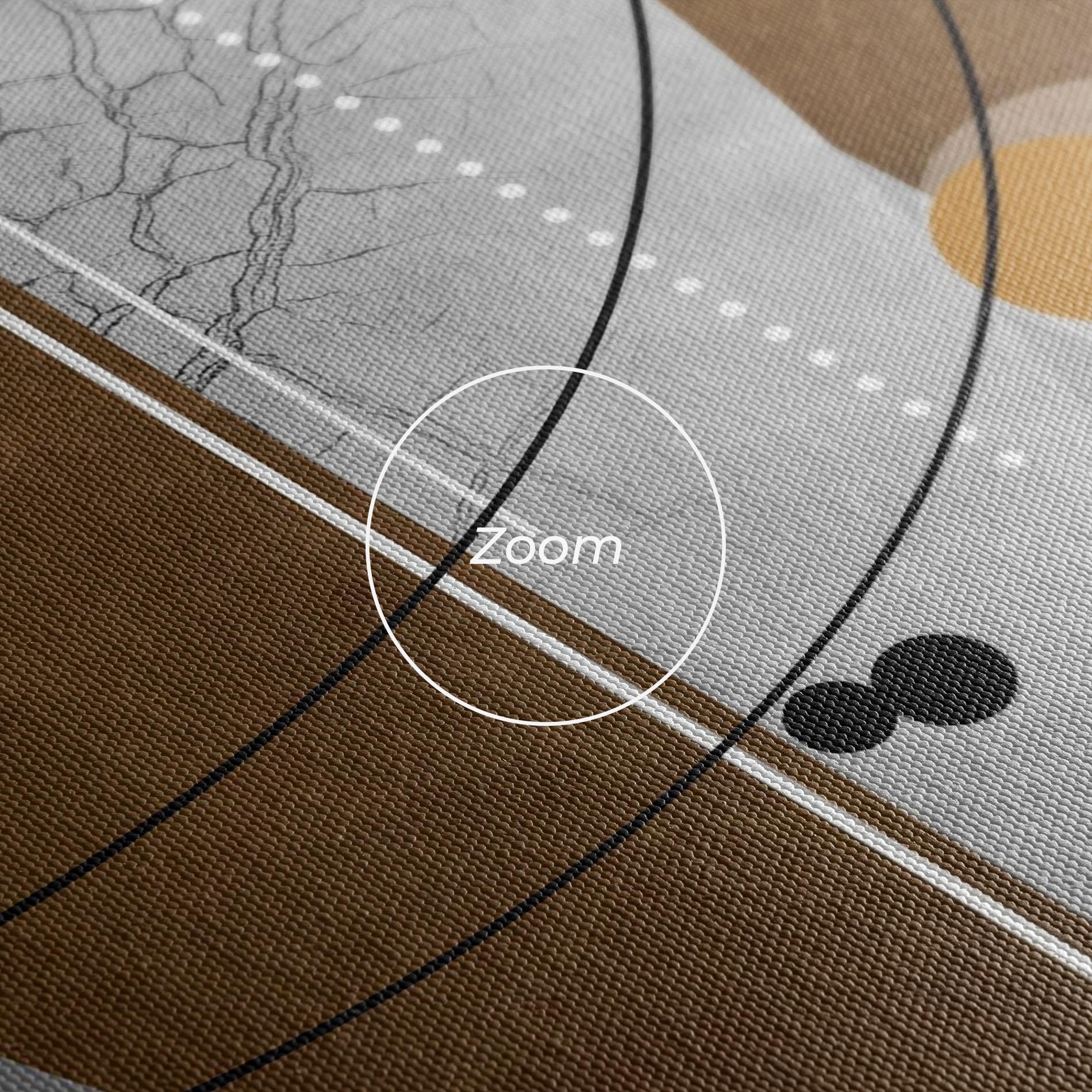 Картина на платно Abstract Brown Face mockup 3