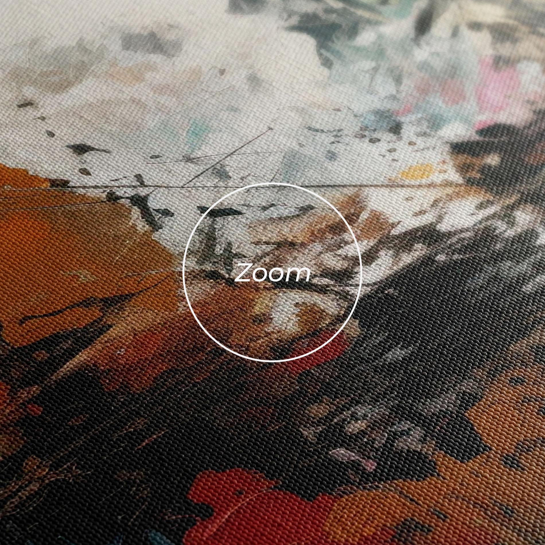 Картина на платно Abstract City Painting mockup 3