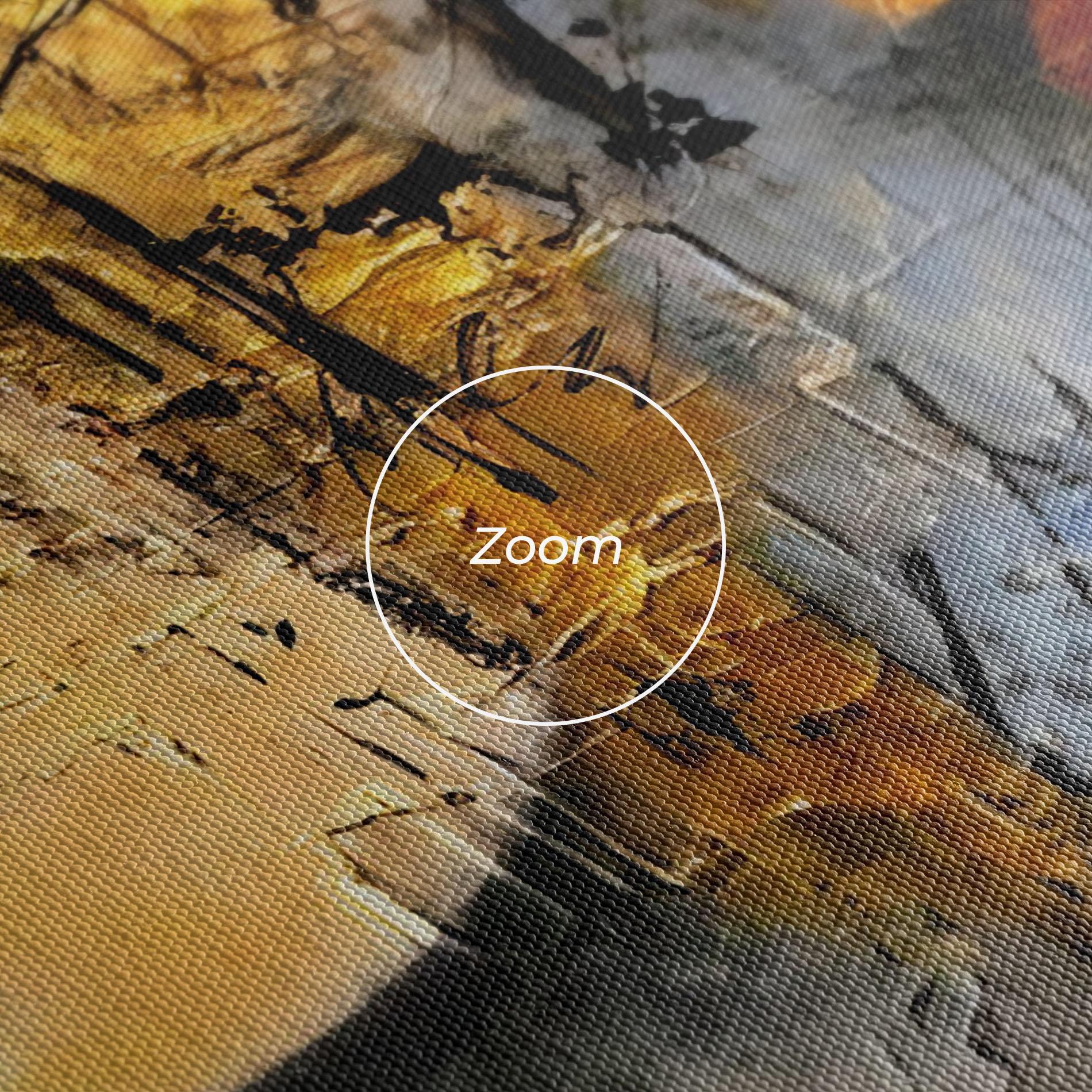 Картина на платно Abstract Moons mockup 3