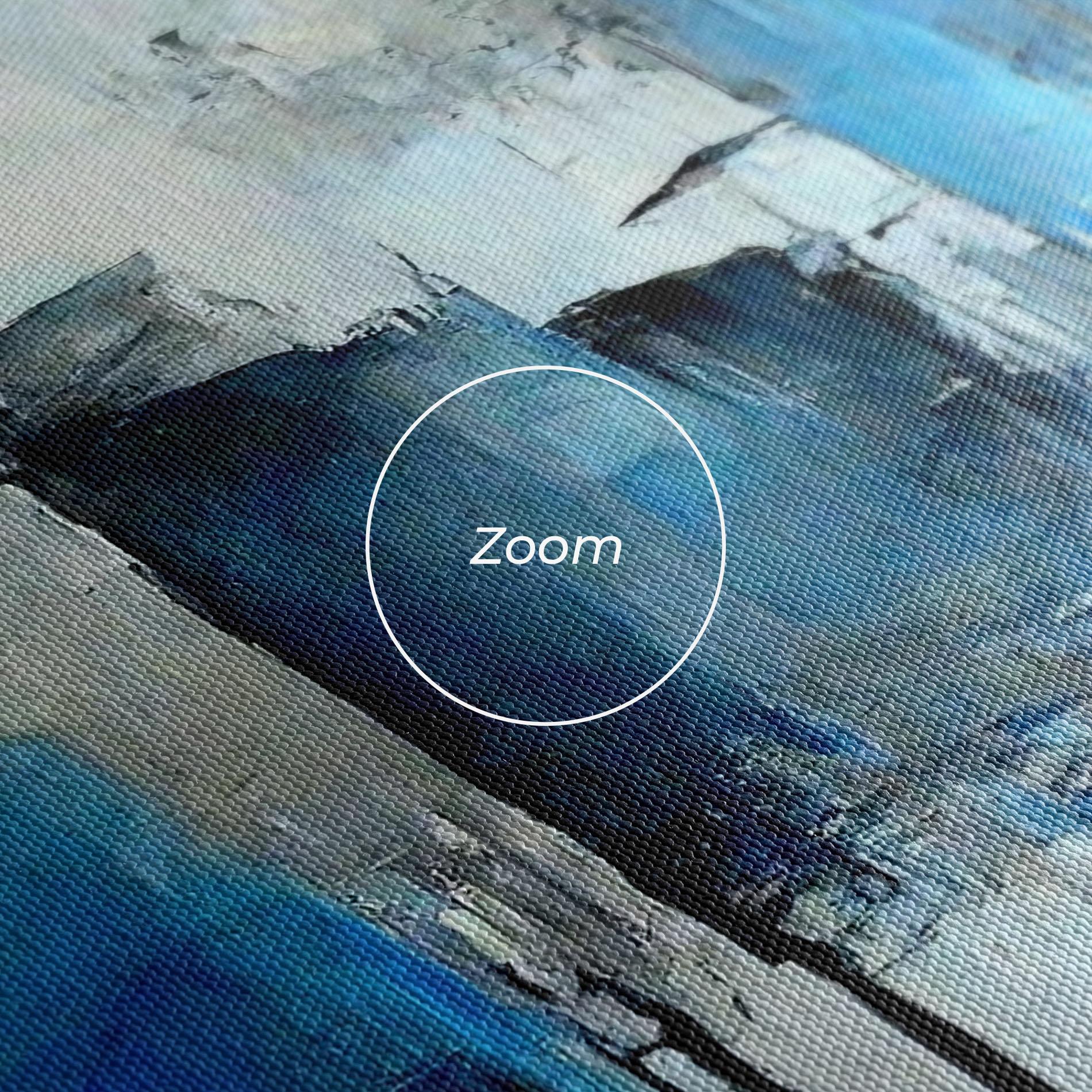 Картина на платно Blue Gray Color mockup 3