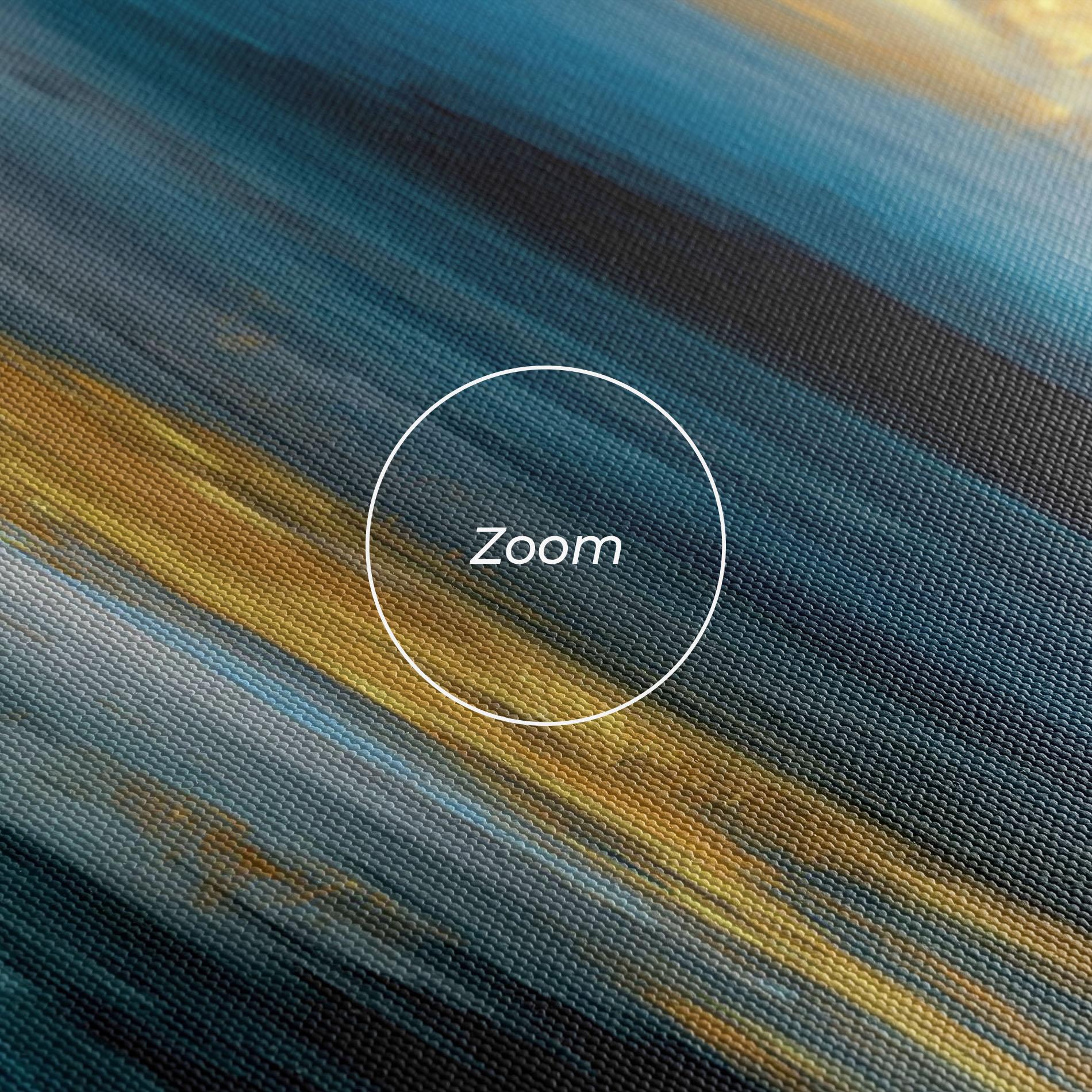 Картина на платно Golden Black Blue Art mockup 3