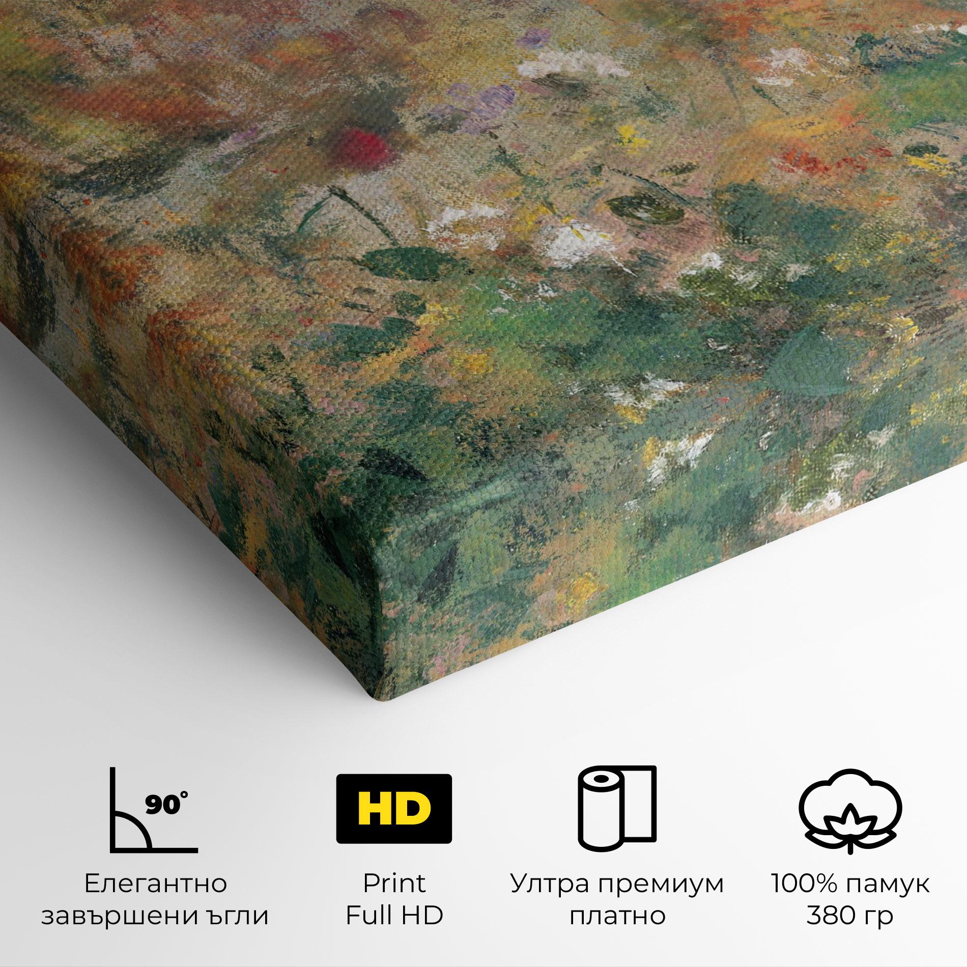 Картина на платно Abstract Flowers mockup 4