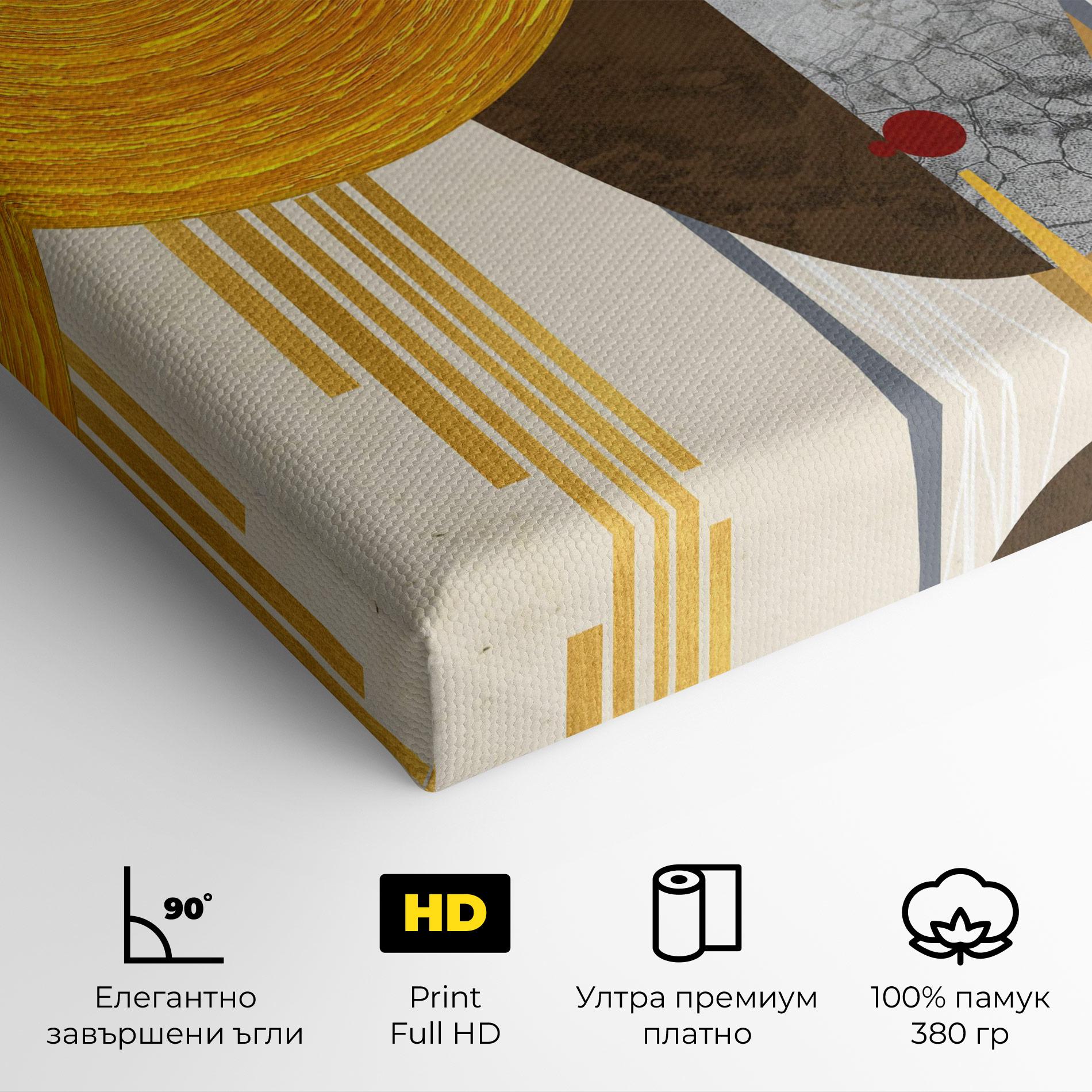 Картина на платно Abstract Grey Face 1 mockup 4