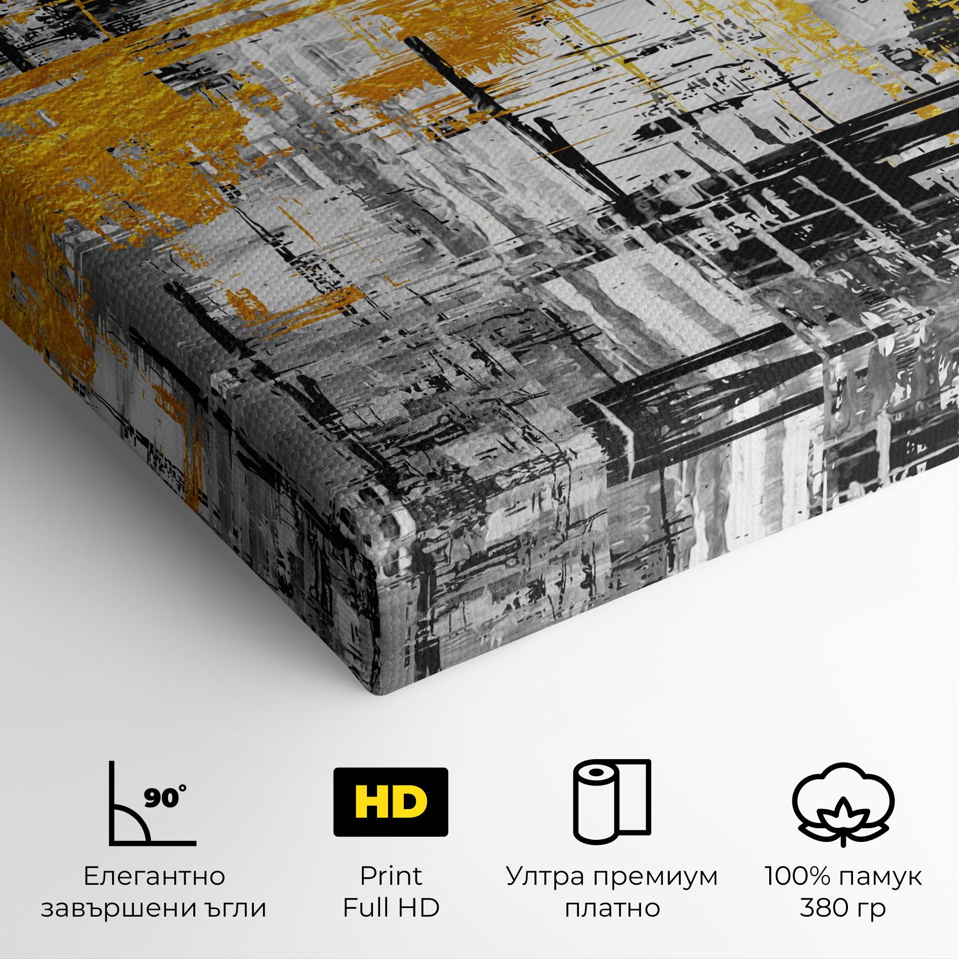 Картина на платно Abstract Mix Color mockup 4