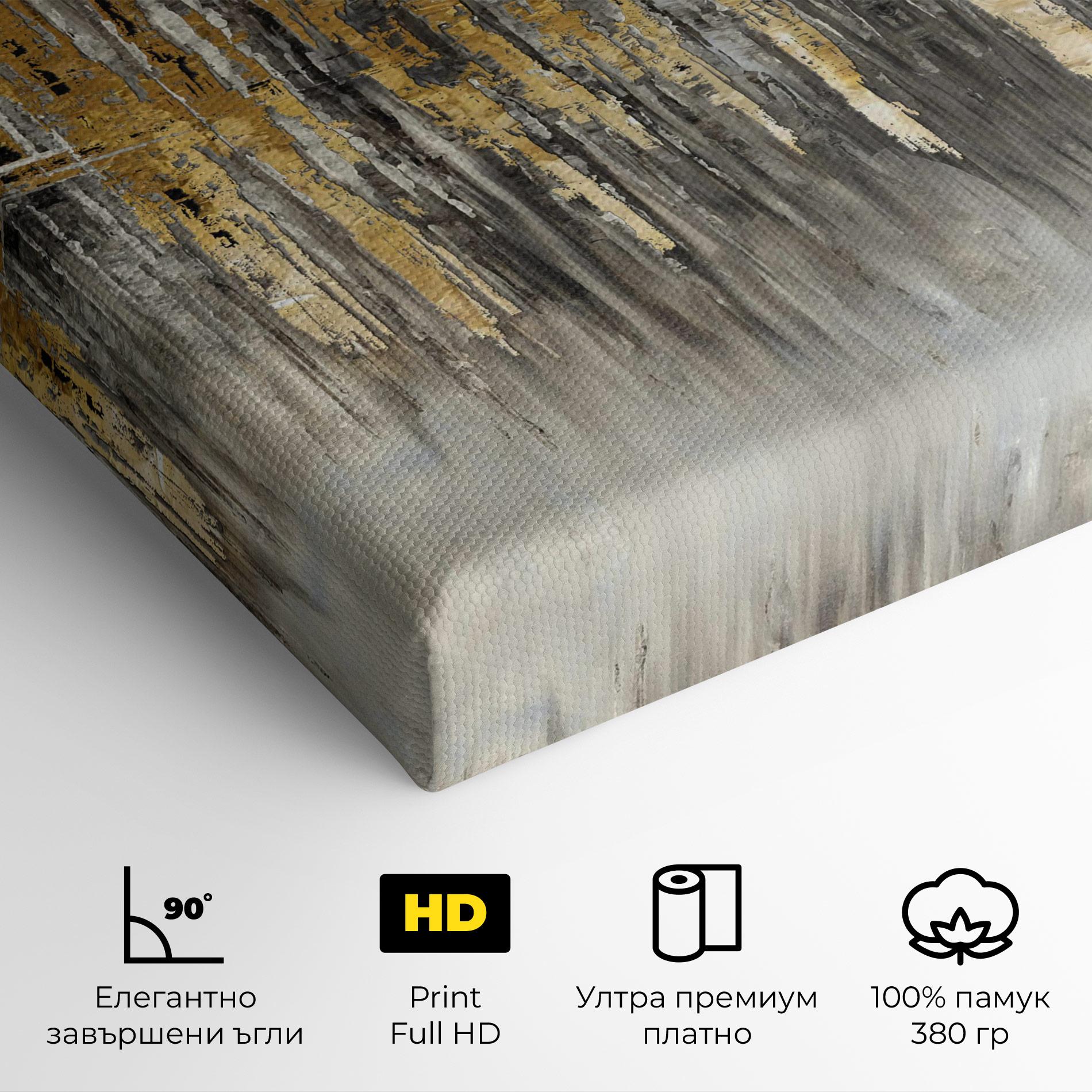 Картина на платно Acrylic Silver Paint mockup 4