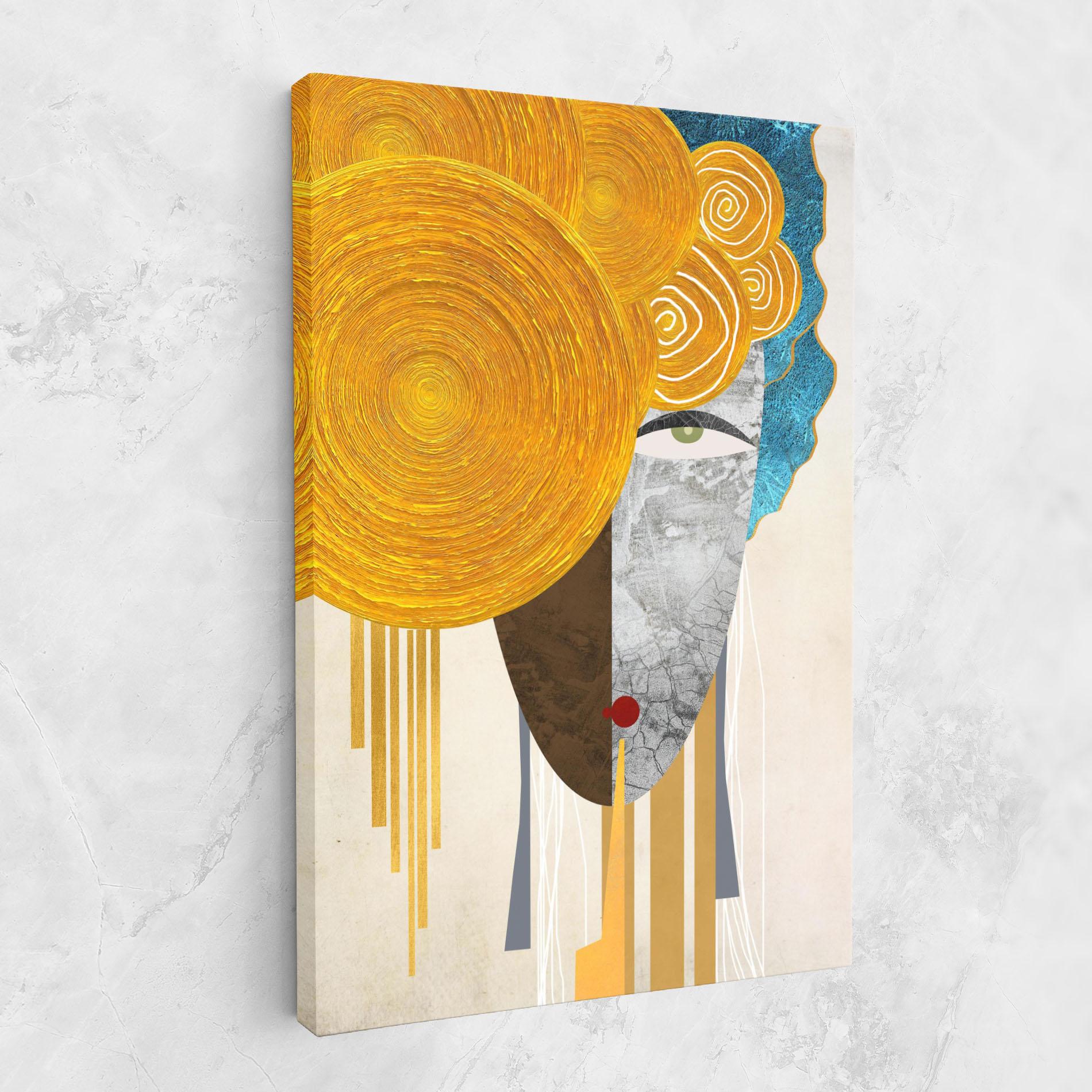 Картина на платно Abstract Grey Face 1 mockup 1