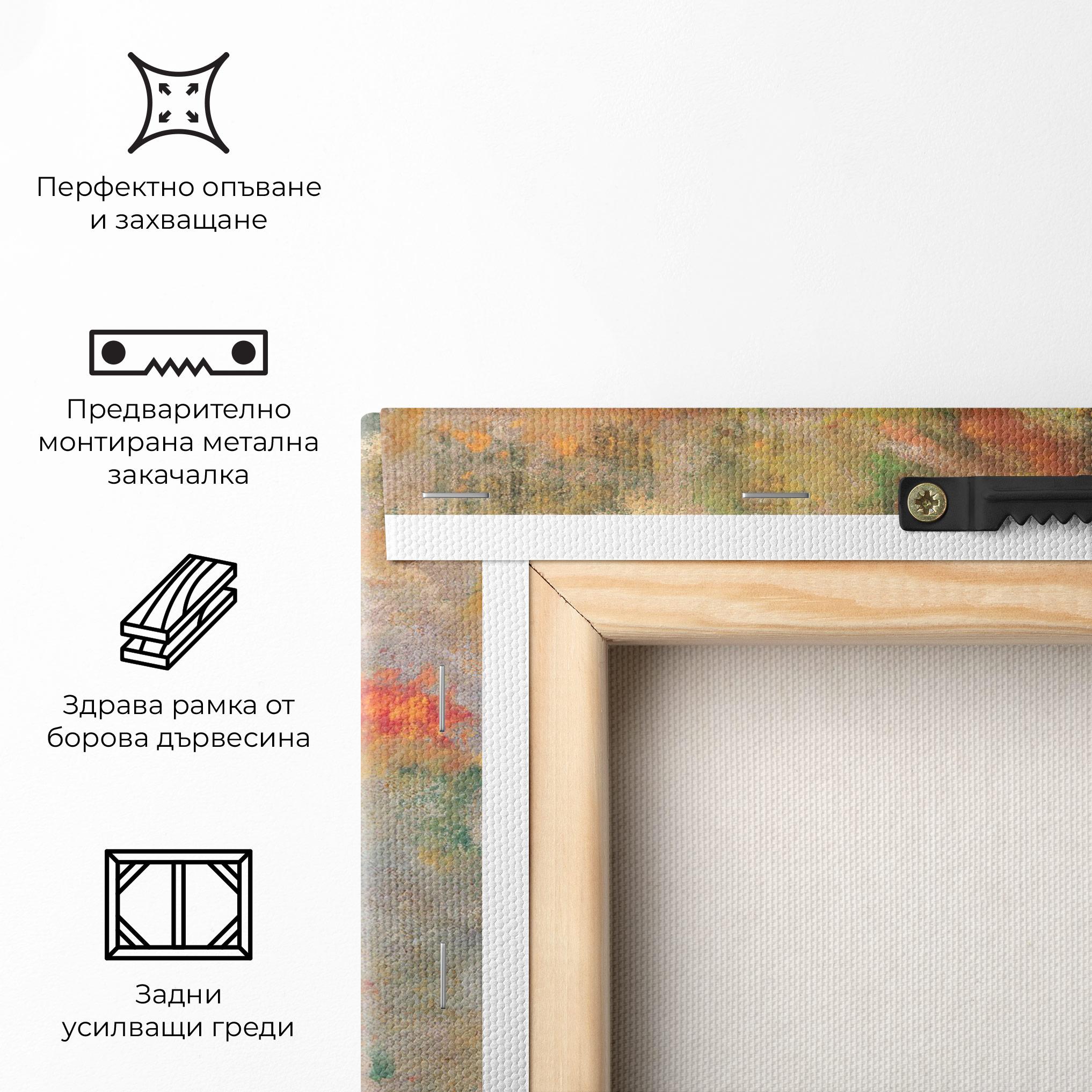 Картина на платно Abstract Flowers mockup 5