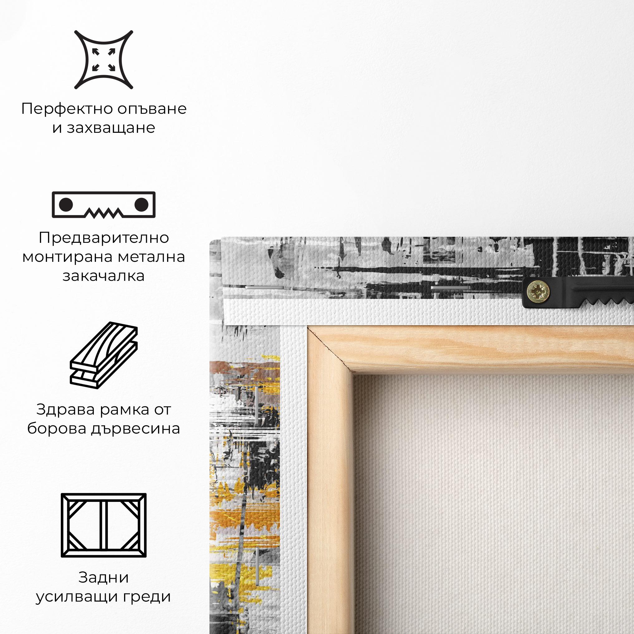 Картина на платно Abstract Mix Color mockup 5