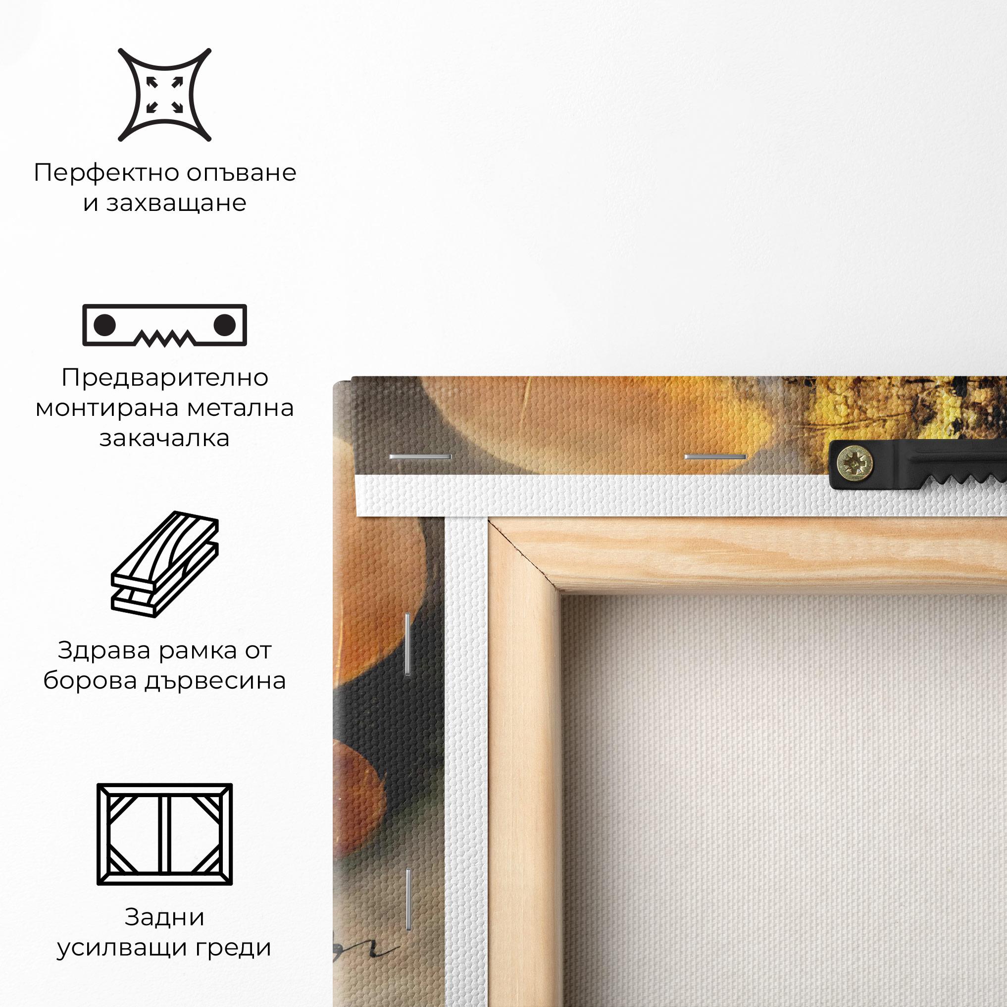 Картина на платно Abstract Moons mockup 5