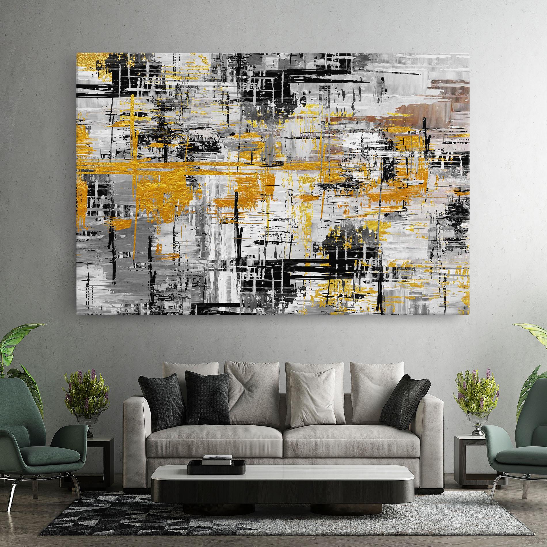 Картина на платно Abstract Mix Color mockup 7