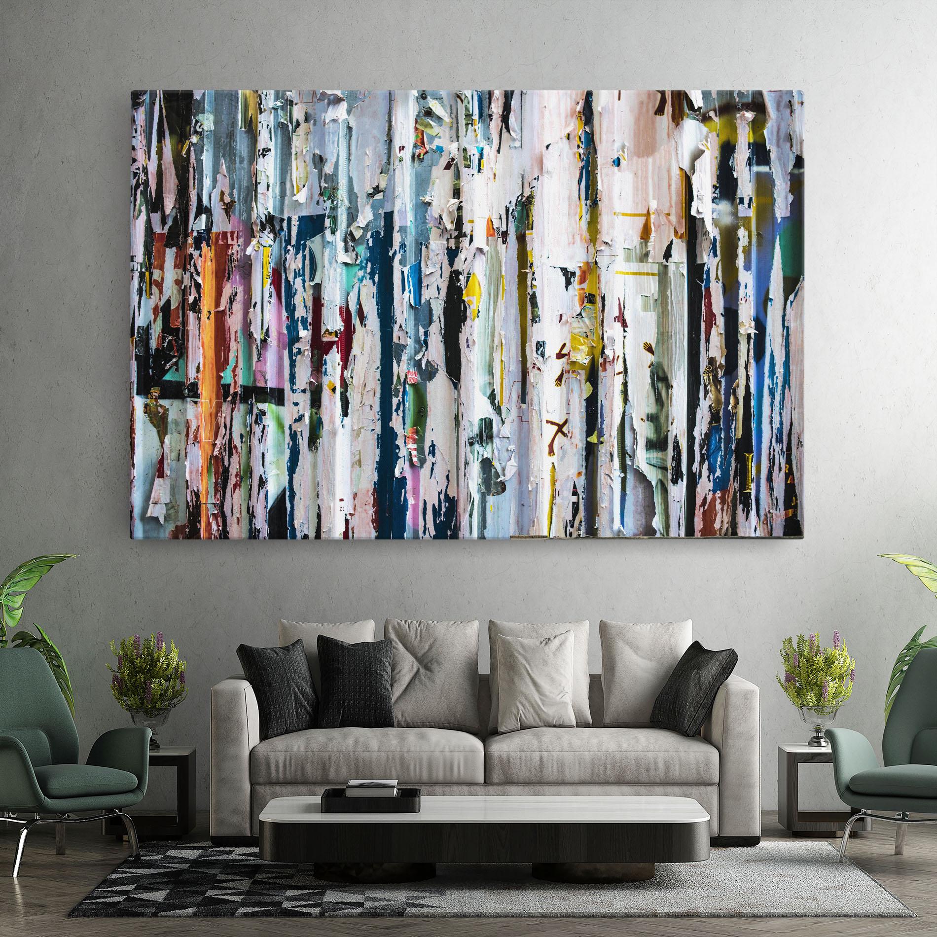 Картина на платно Abstract Torn Paper mockup 7