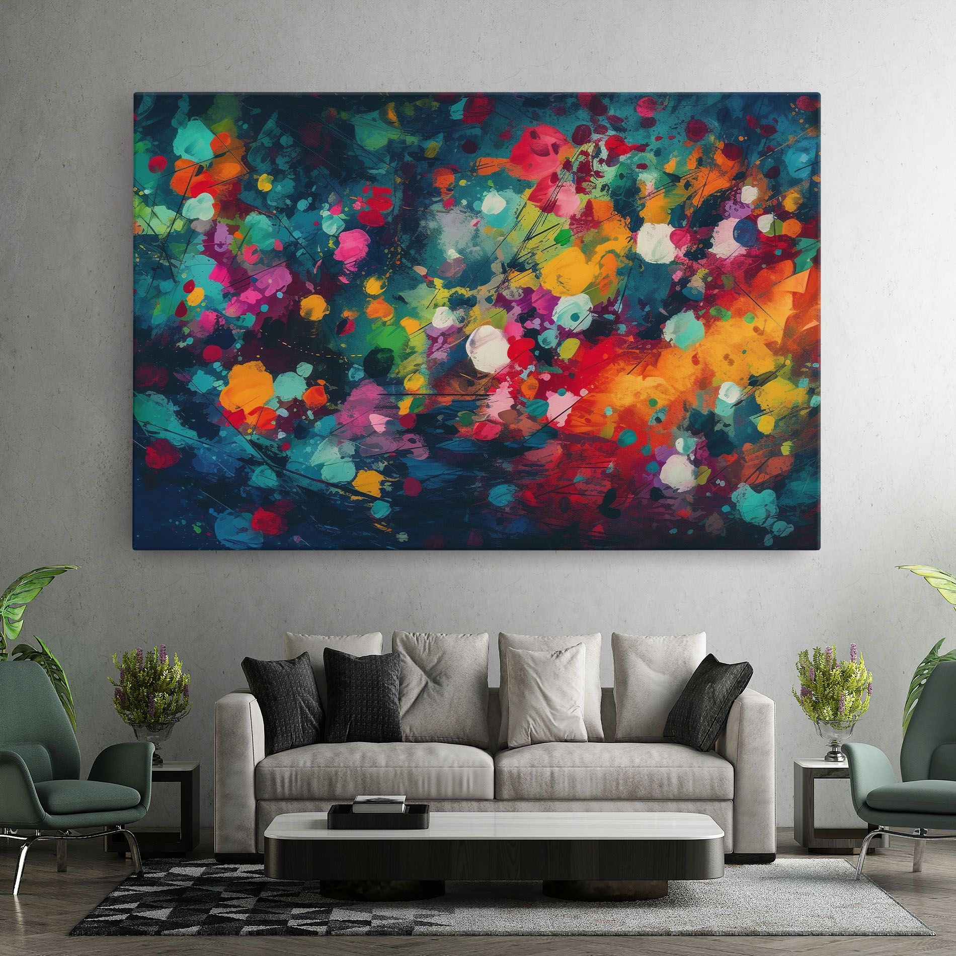 Colors Blue Background mockup 7