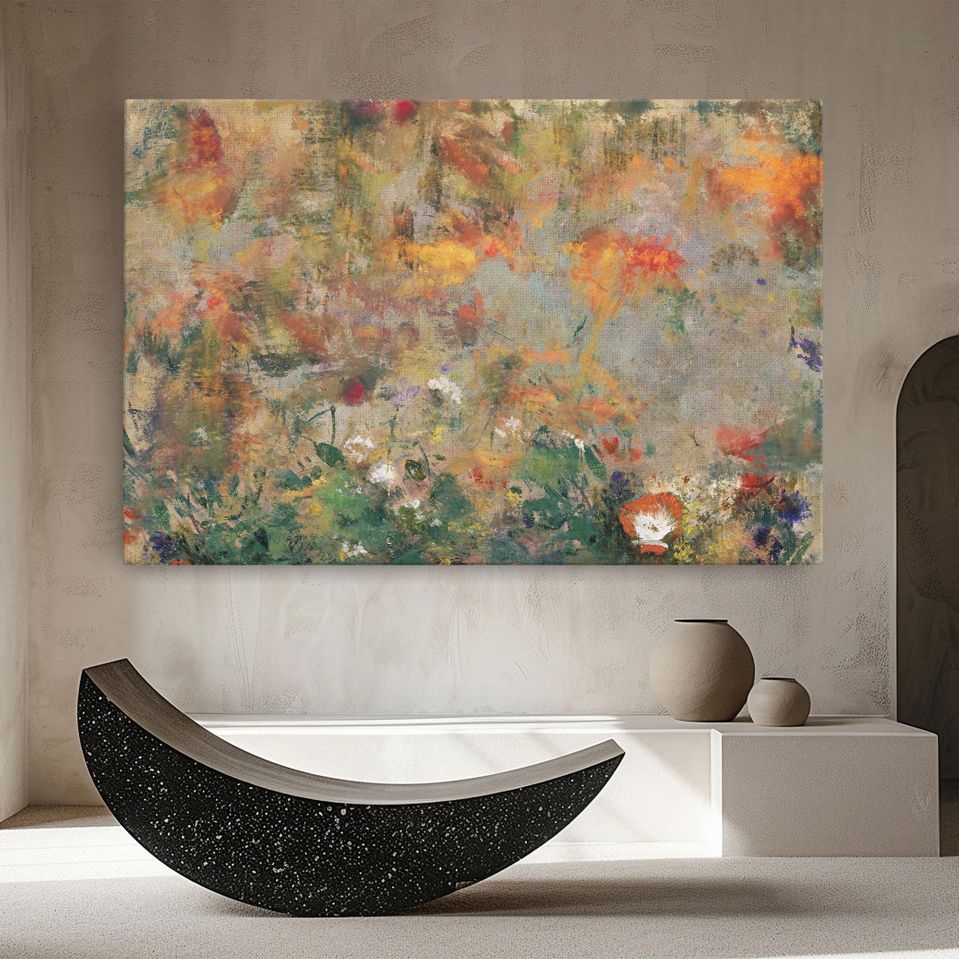 Картина на платно Abstract Flowers mockup 8