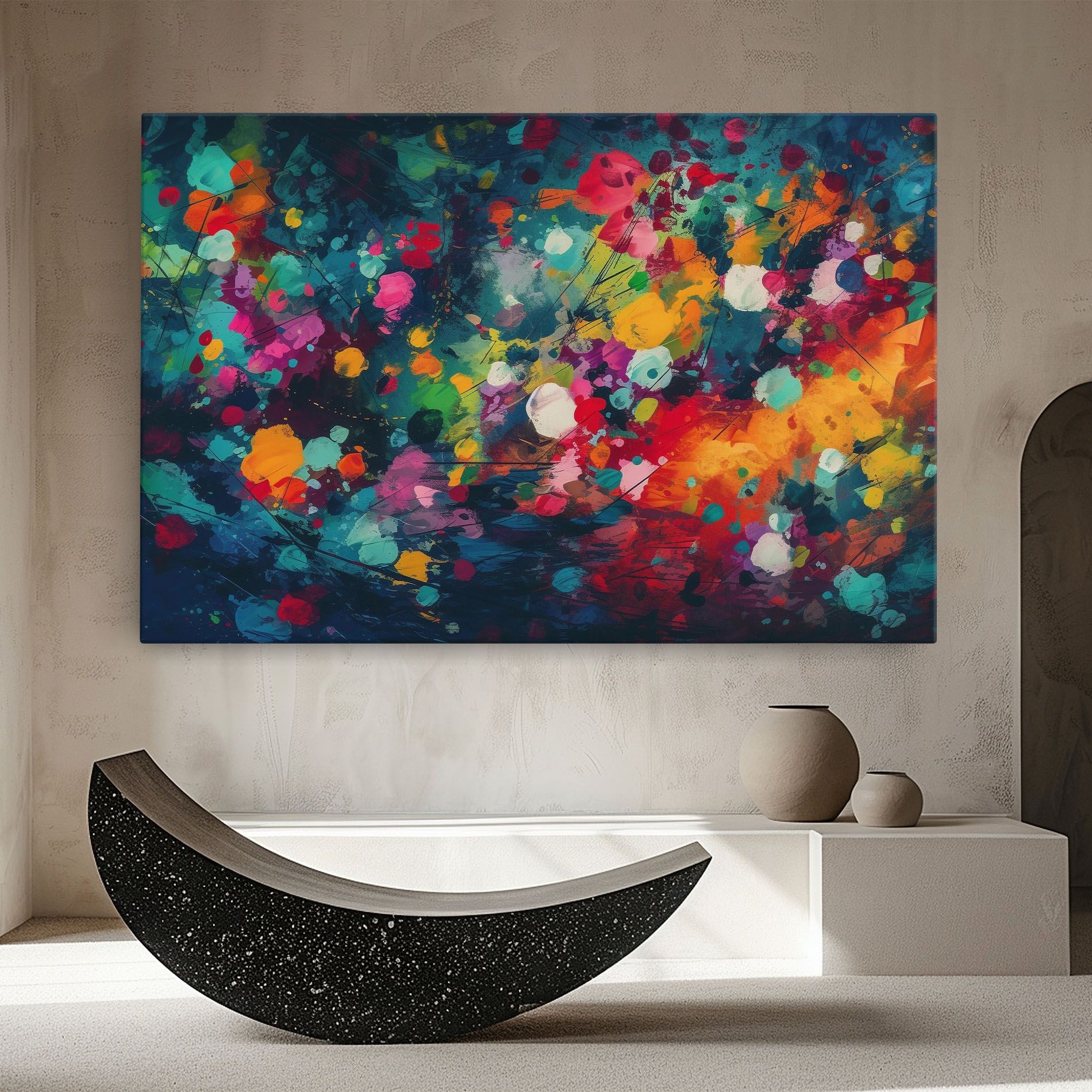 Colors Blue Background mockup 8