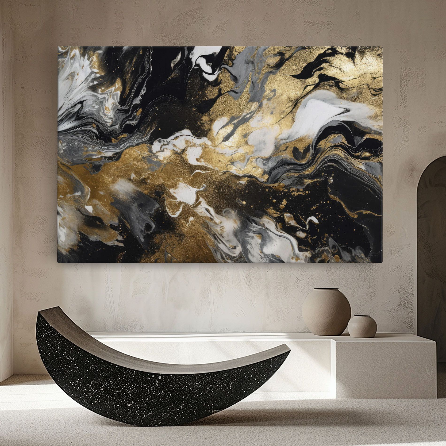 Gold Acrylic Fluid mockup 8