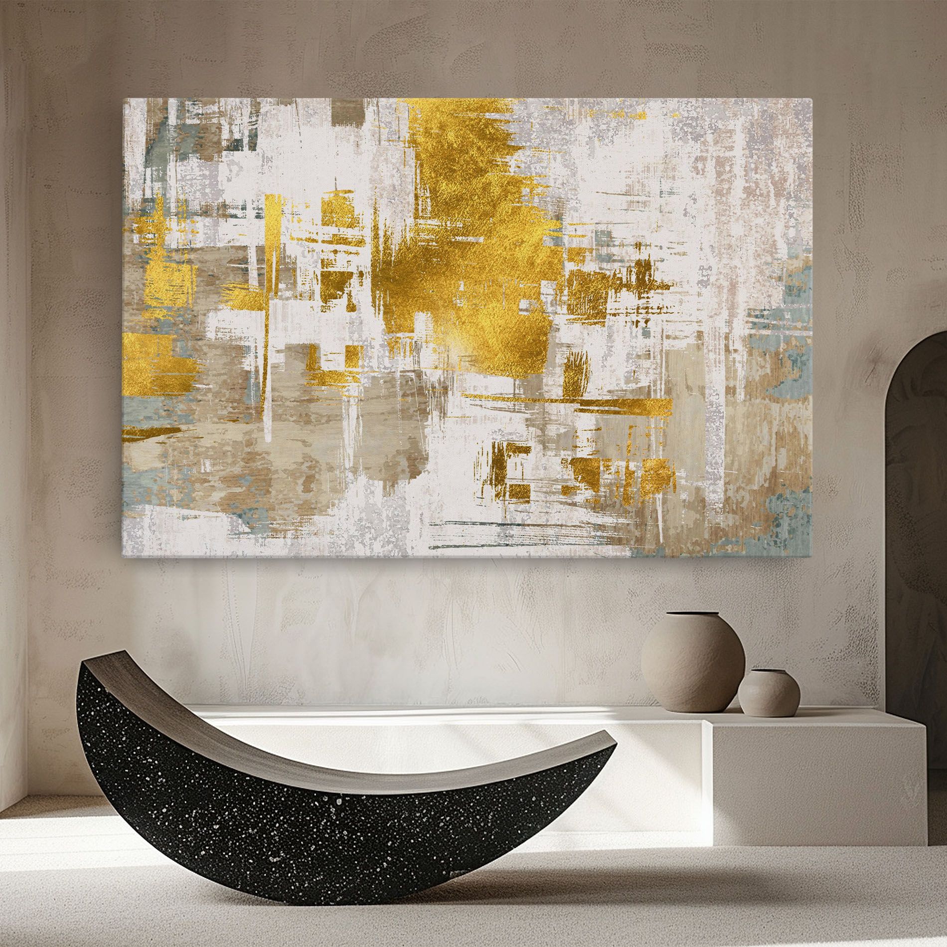 Gold And White Brush mockup 8