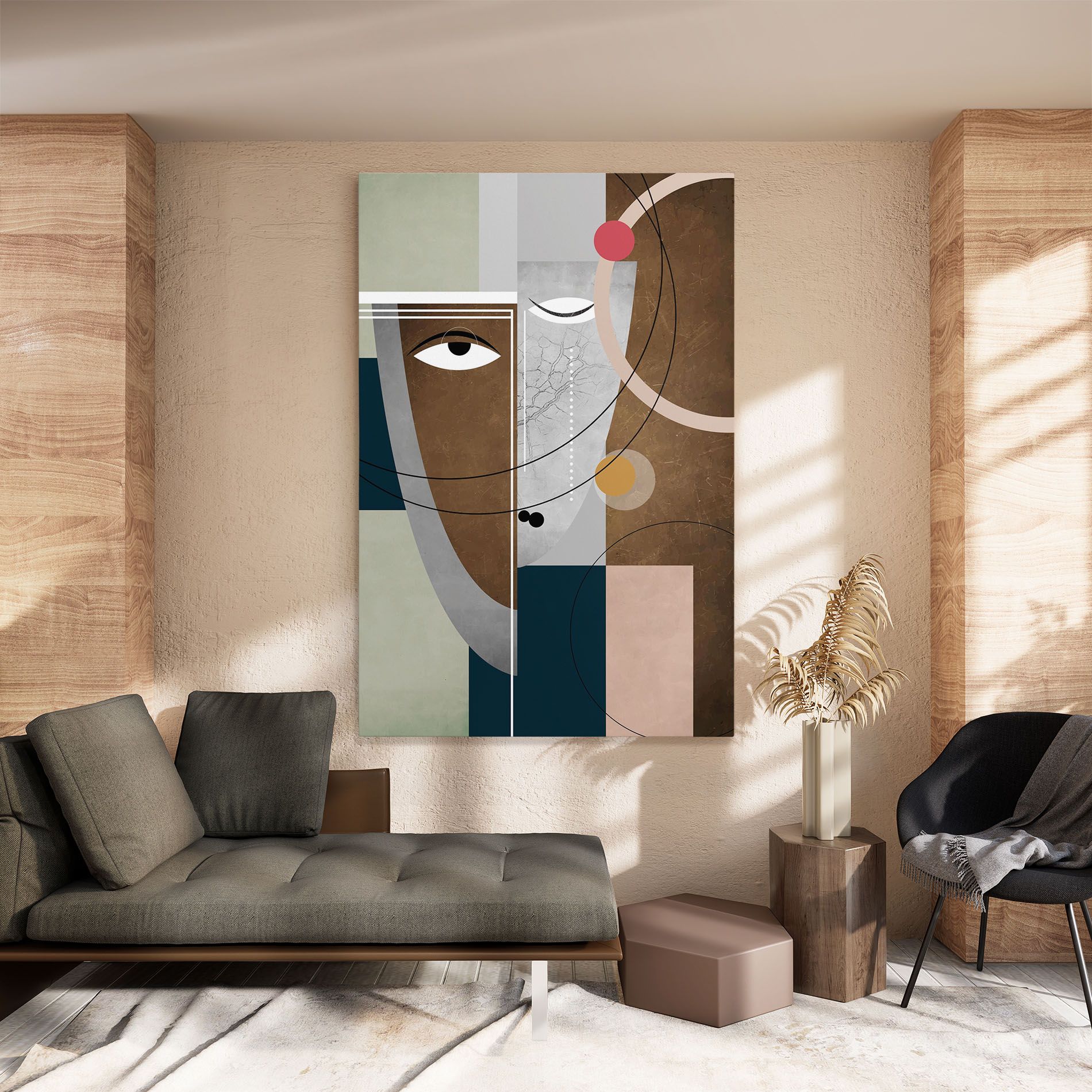 Abstract Brown Face mockup 8