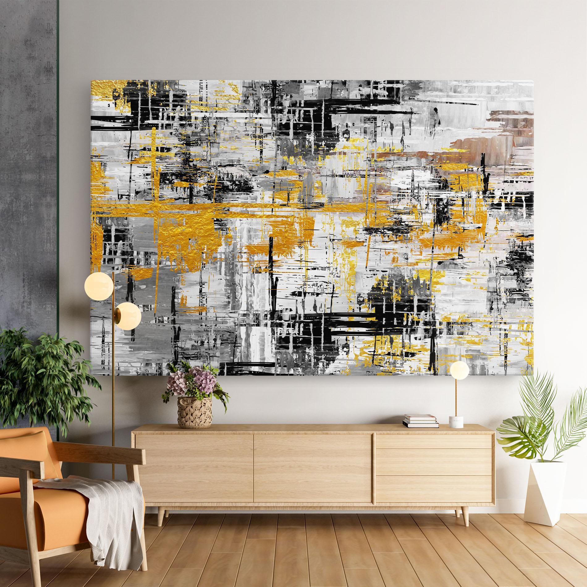 Картина на платно Abstract Mix Color mockup 9
