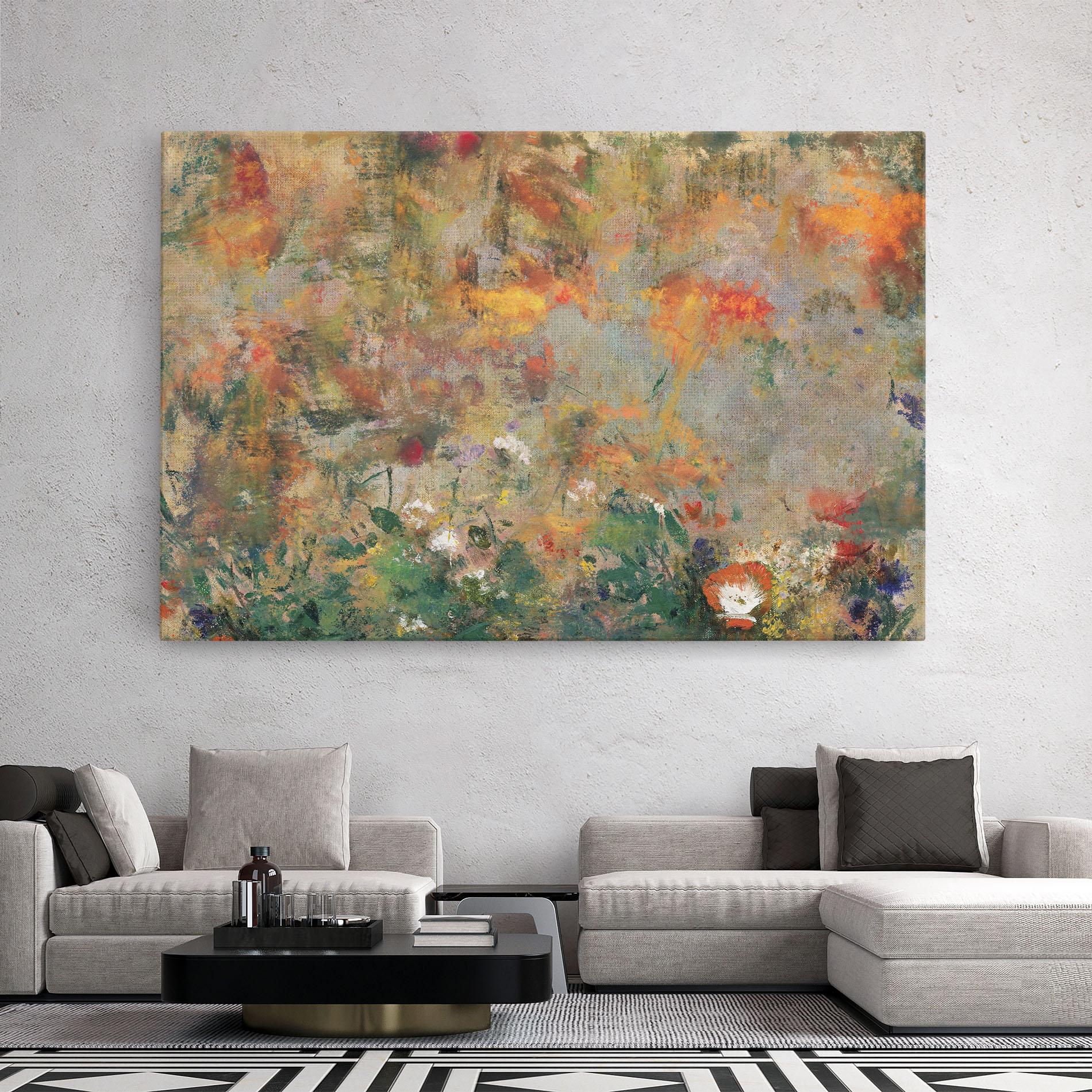 Картина на платно Abstract Flowers mockup 2