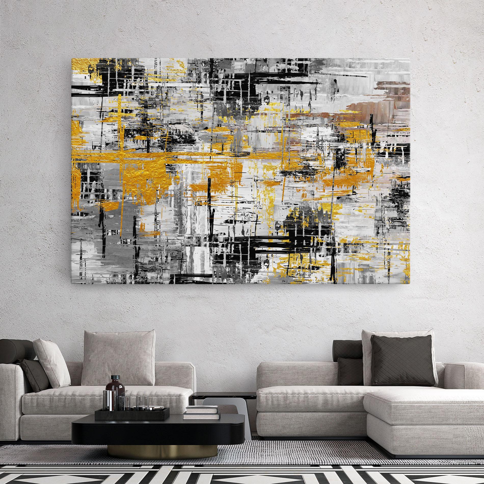 Картина на платно Abstract Mix Color mockup 2