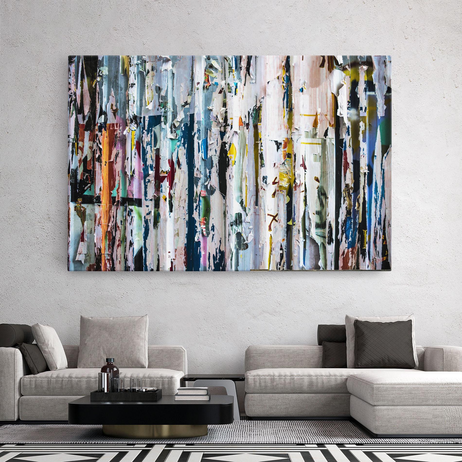 Картина на платно Abstract Torn Paper mockup 2