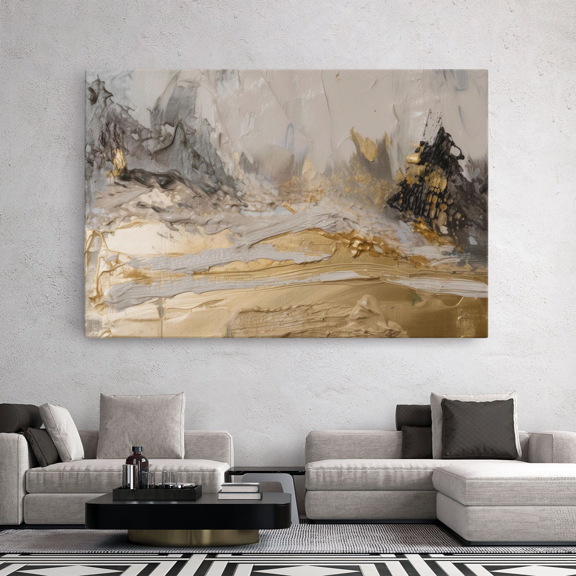 Abstract White Waves mockup 2