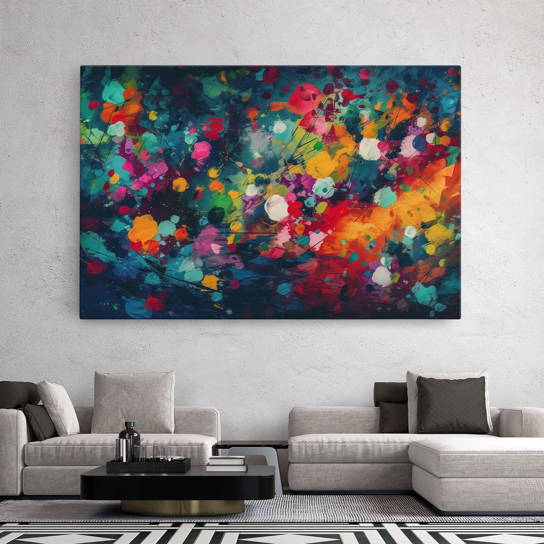 Colors Blue Background mockup 2