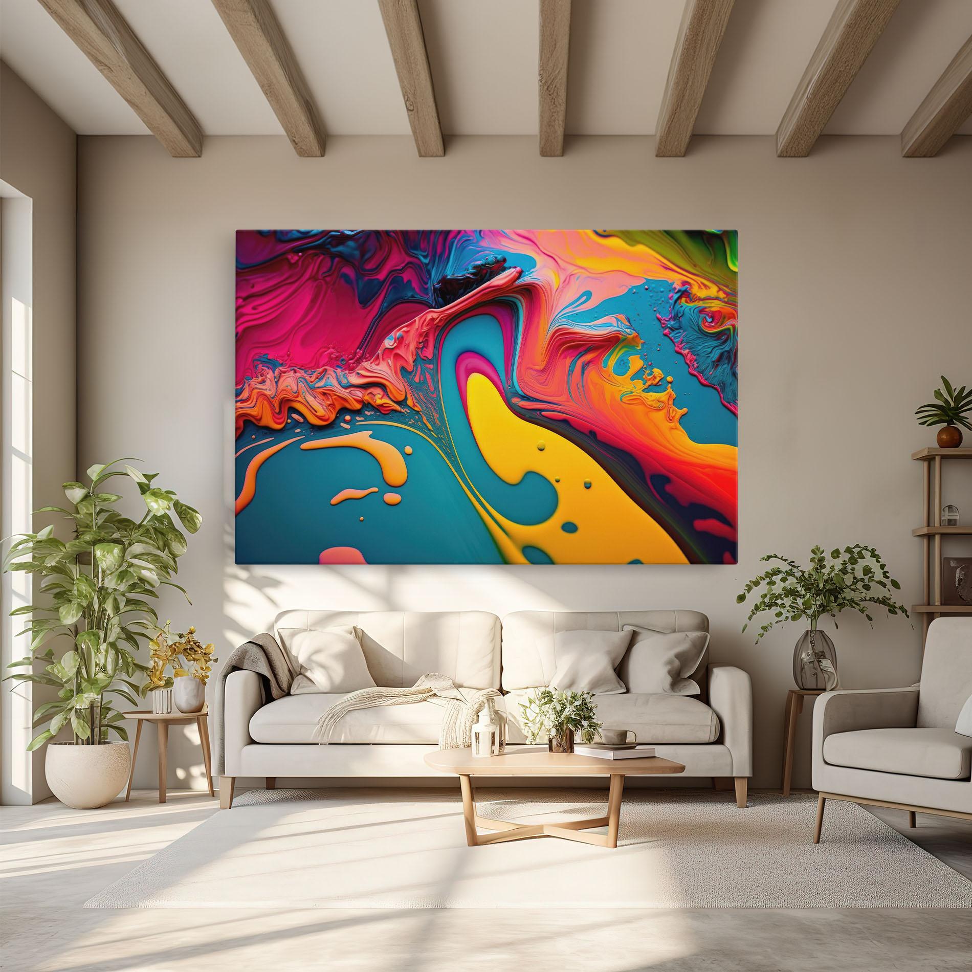 Картина на платно Acrylic Close Up mockup 6