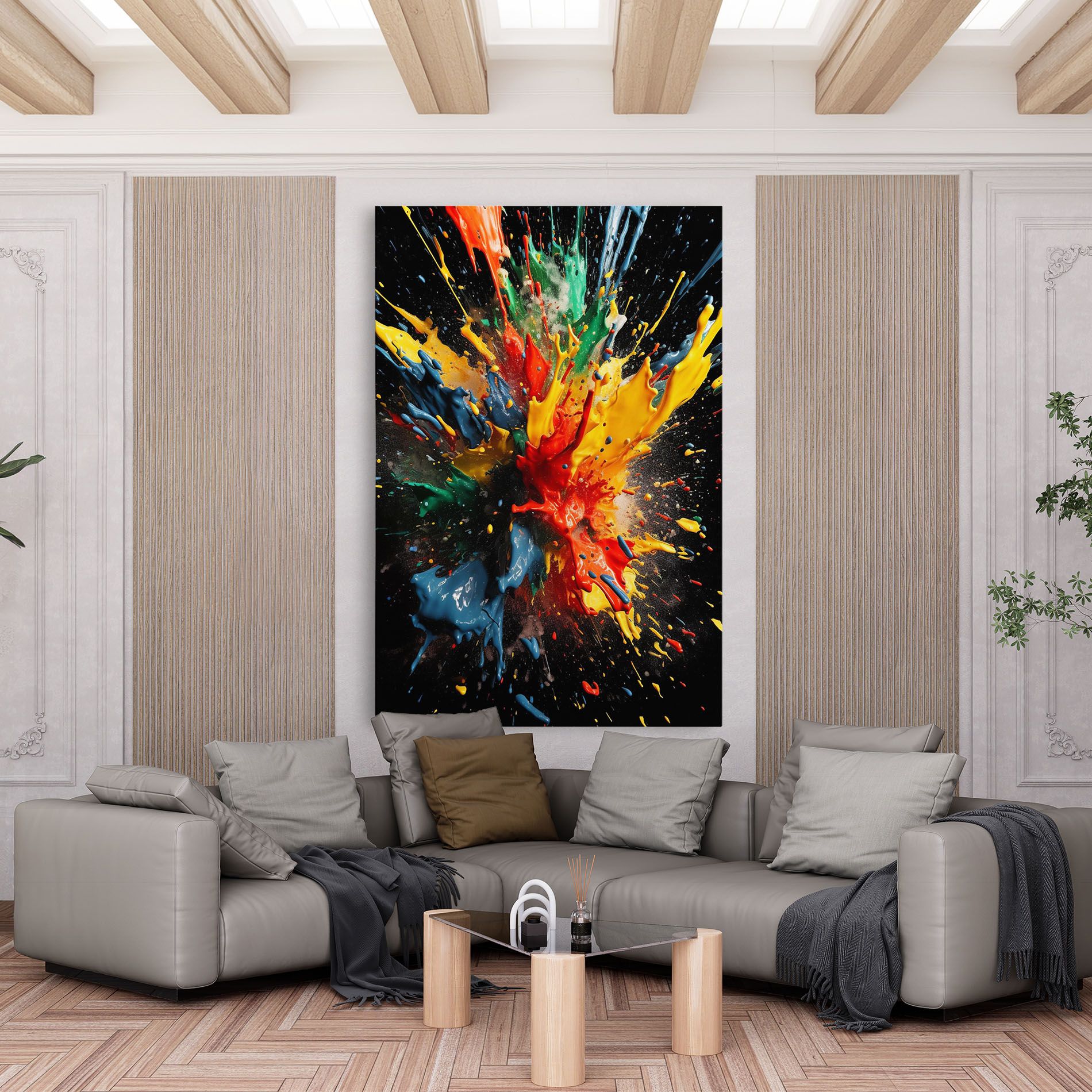 Floating Color Splash mockup 6